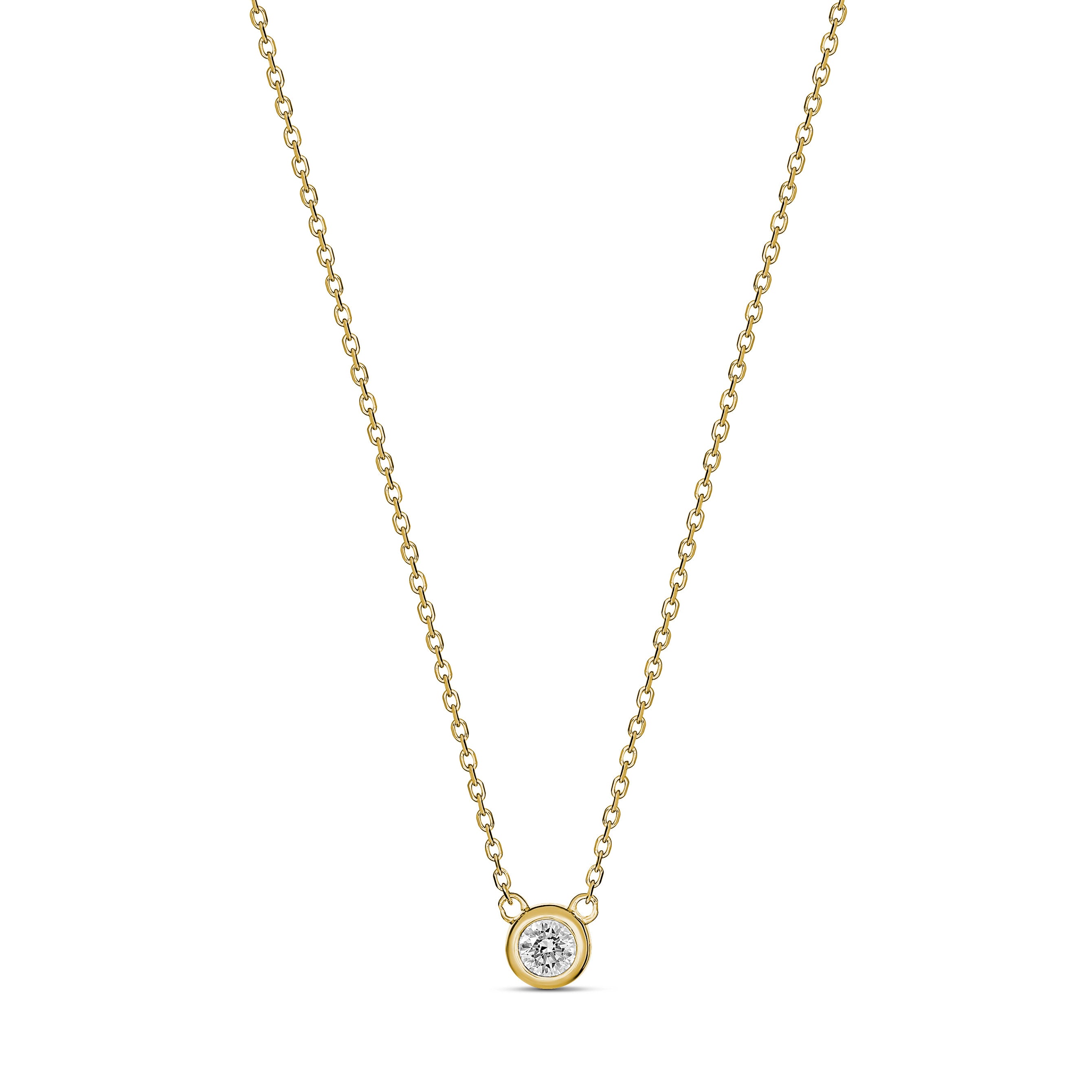 18ct Yellow Gold 0.25ct Diamond Necklet