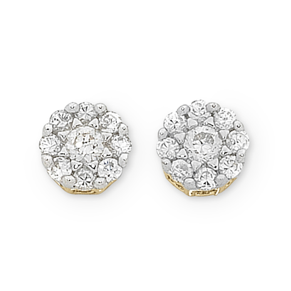 9ct Yellow Gold 0.50ct Diamond Studs