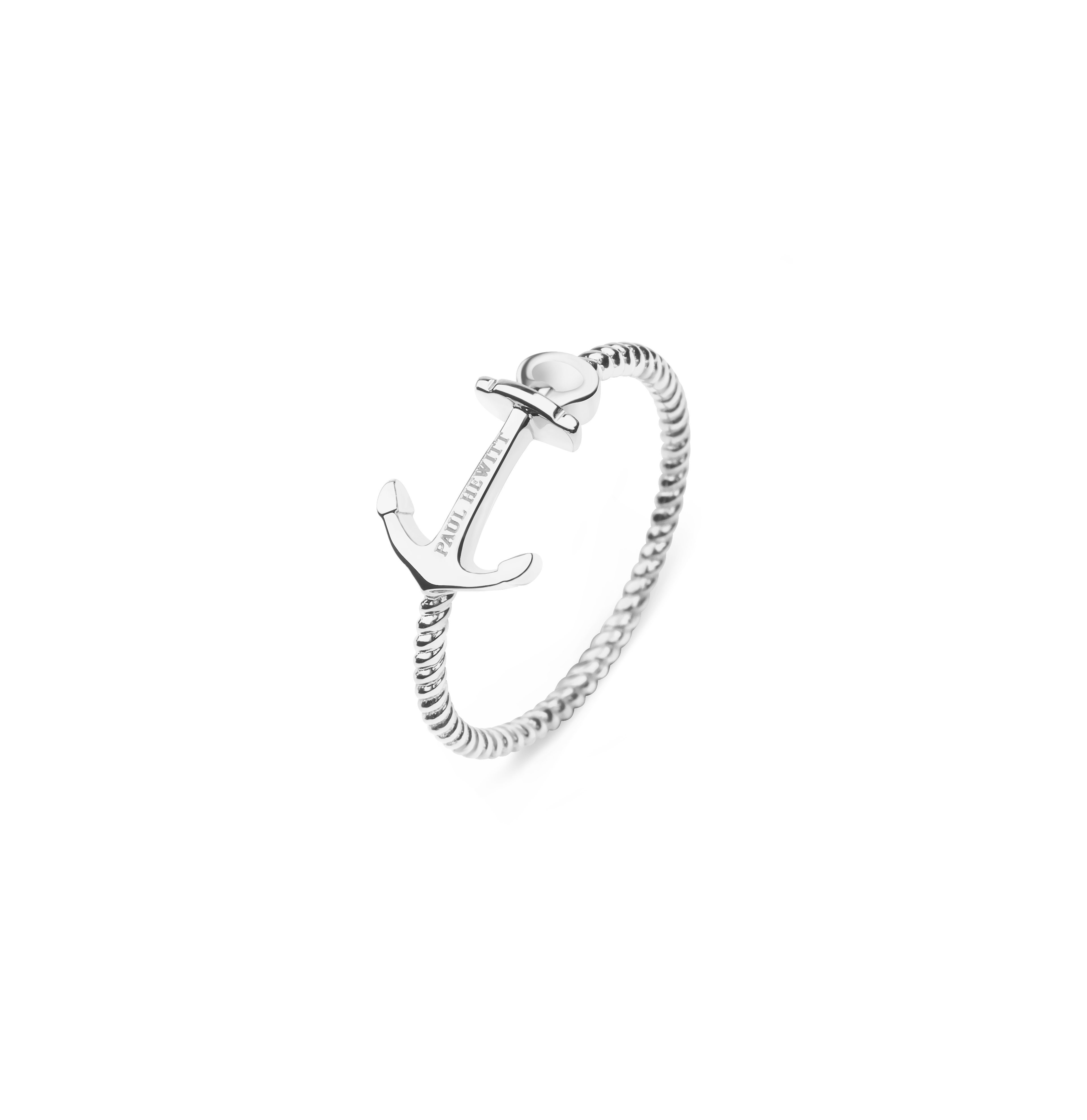 Paul Hewitt Anchor Rope Silver Ring