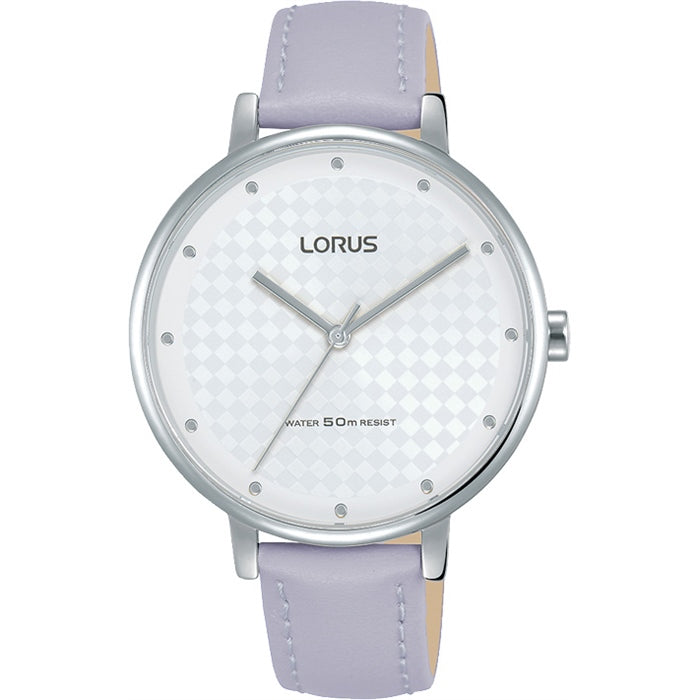 Lorus - Ladies Silver Leather Watch