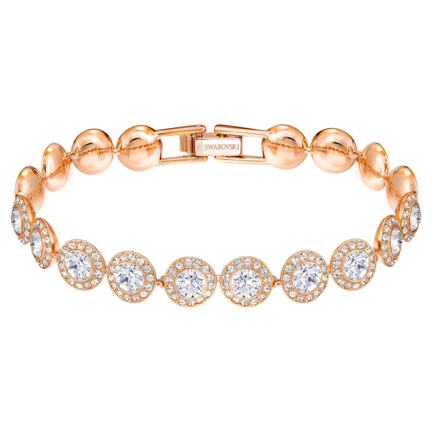 SWAROVSKI - Angelic Bracelet White, Rose-gold tone plated