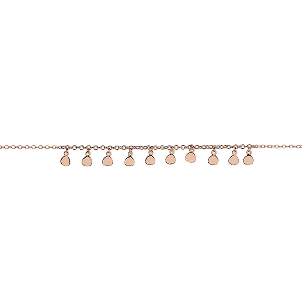 Rose Gold Plated Multi Disc Bracelet