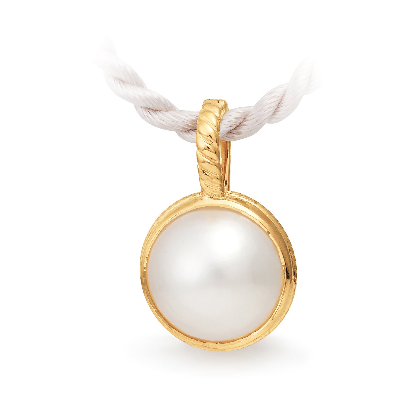 9ct Yellow Gold Mabe Pearl Pendant