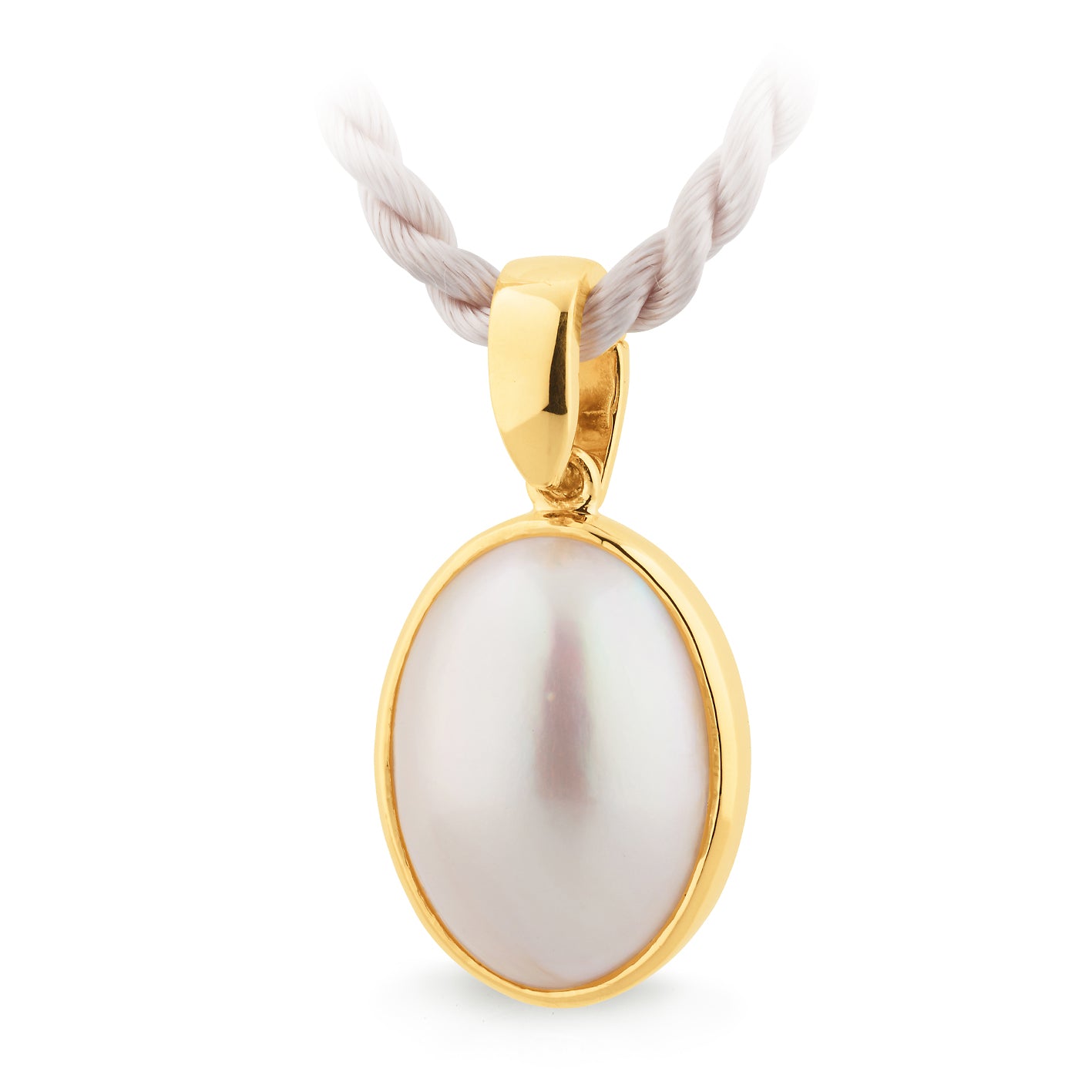9ct Yellow Gold Mabe Pearl Enhancer