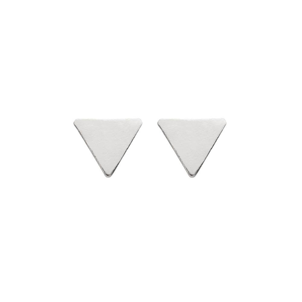 Sterling Silver Triangle Earrings