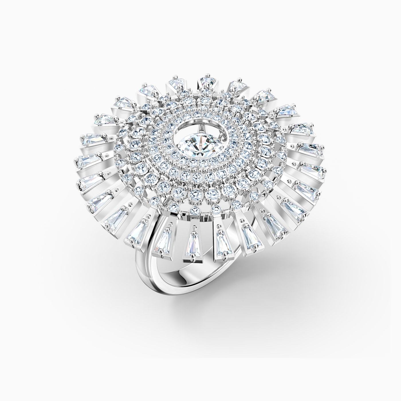 SWAROVSKI - White Sparkling Dance Dial Up Ring