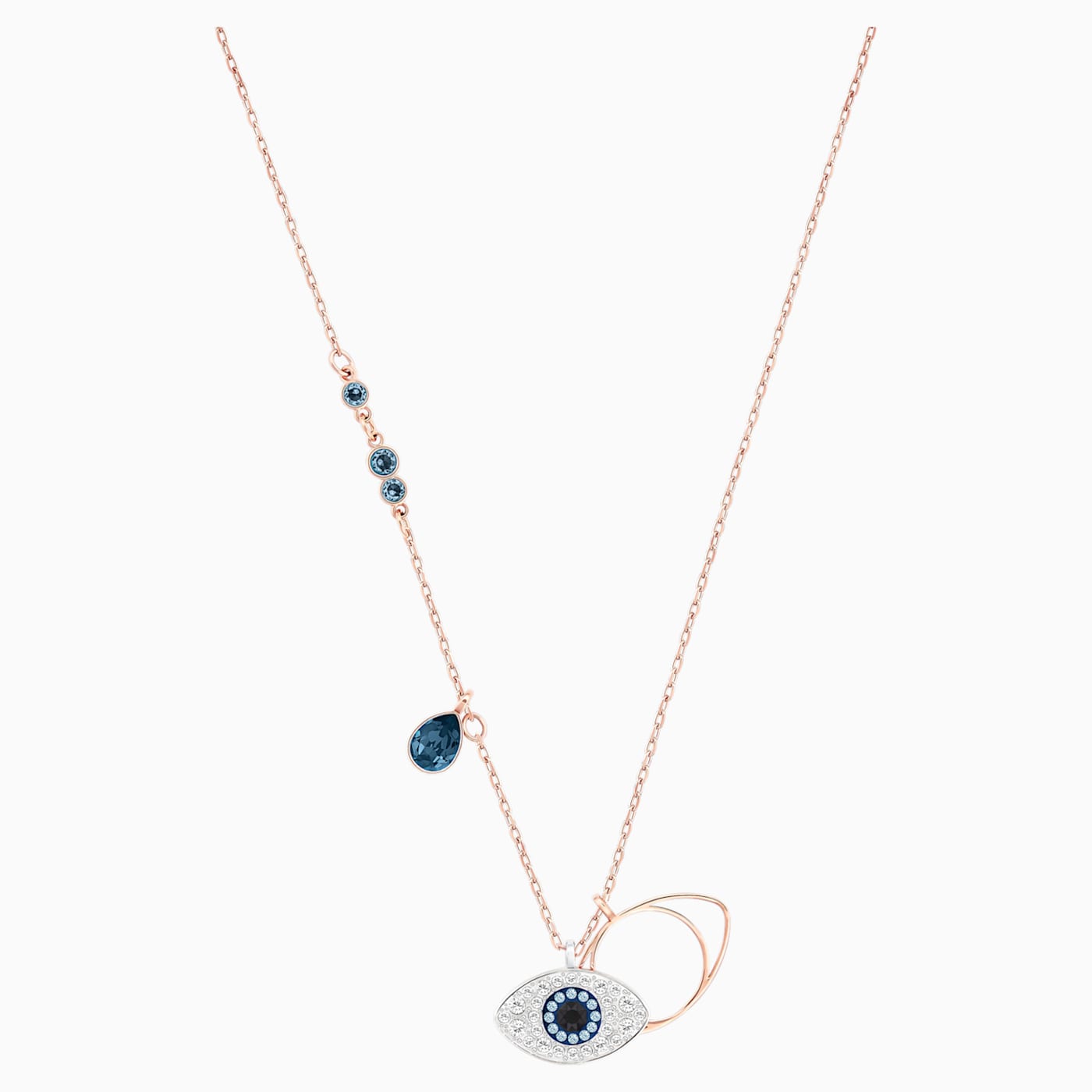 SWAROVSKI - Symbolic Rose Gold Evil Eye Necklet