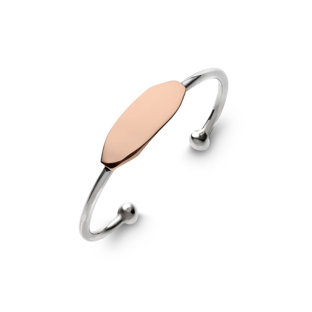 Sterling Silver Plain Children's ID Cuff