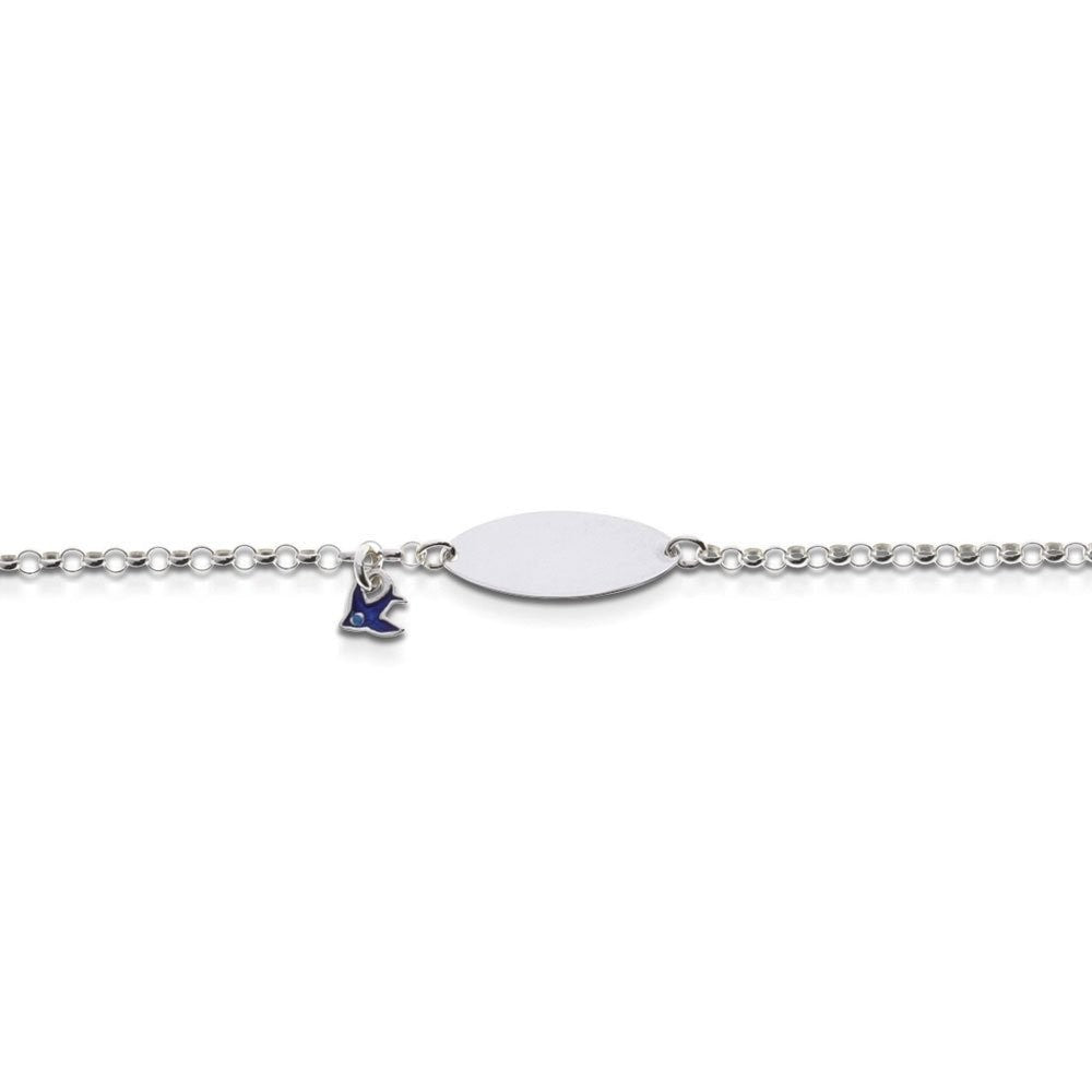 Sterling Silver Blue Bird Bracelet