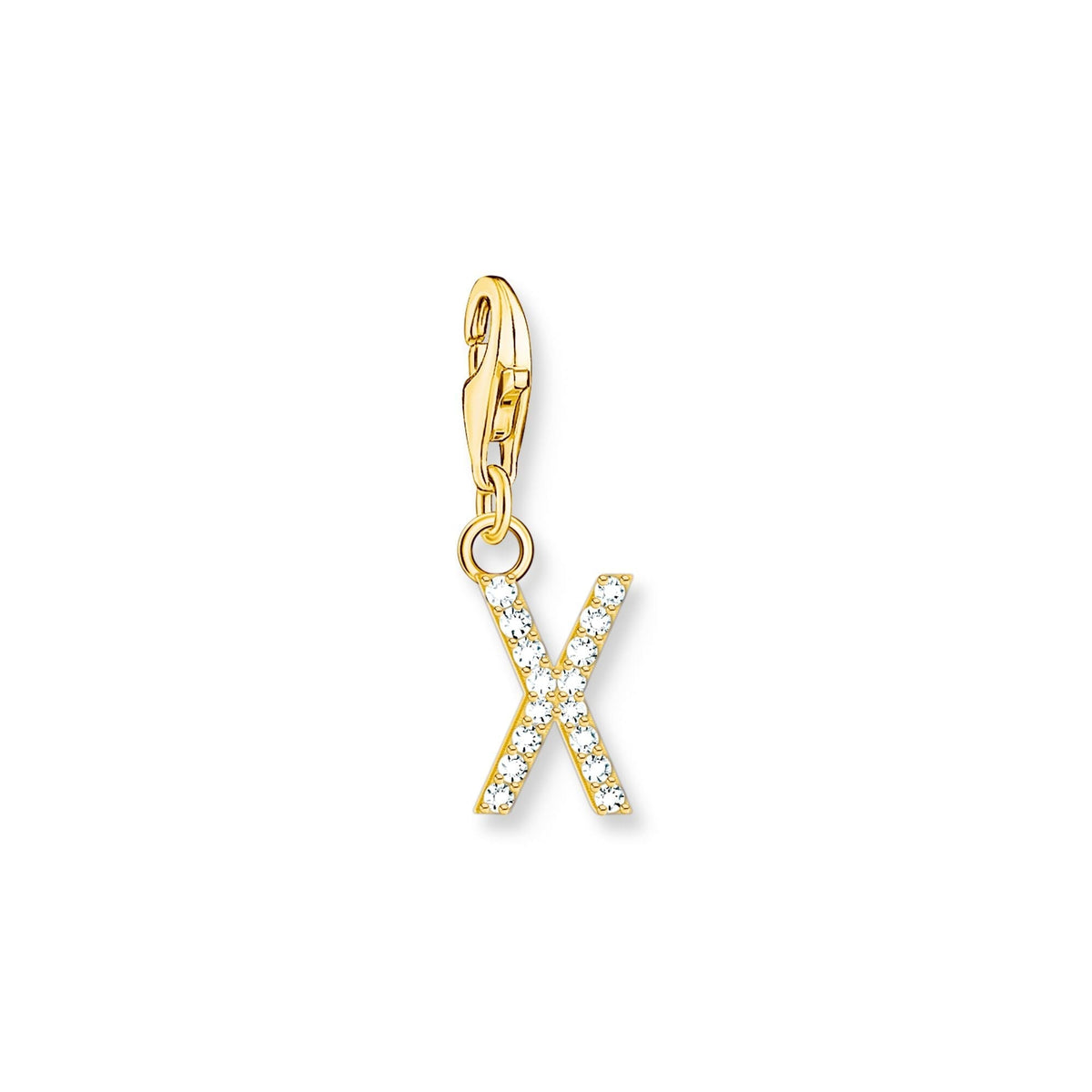 THOMAS SABO Charm Pendant Letter X Gold Plated