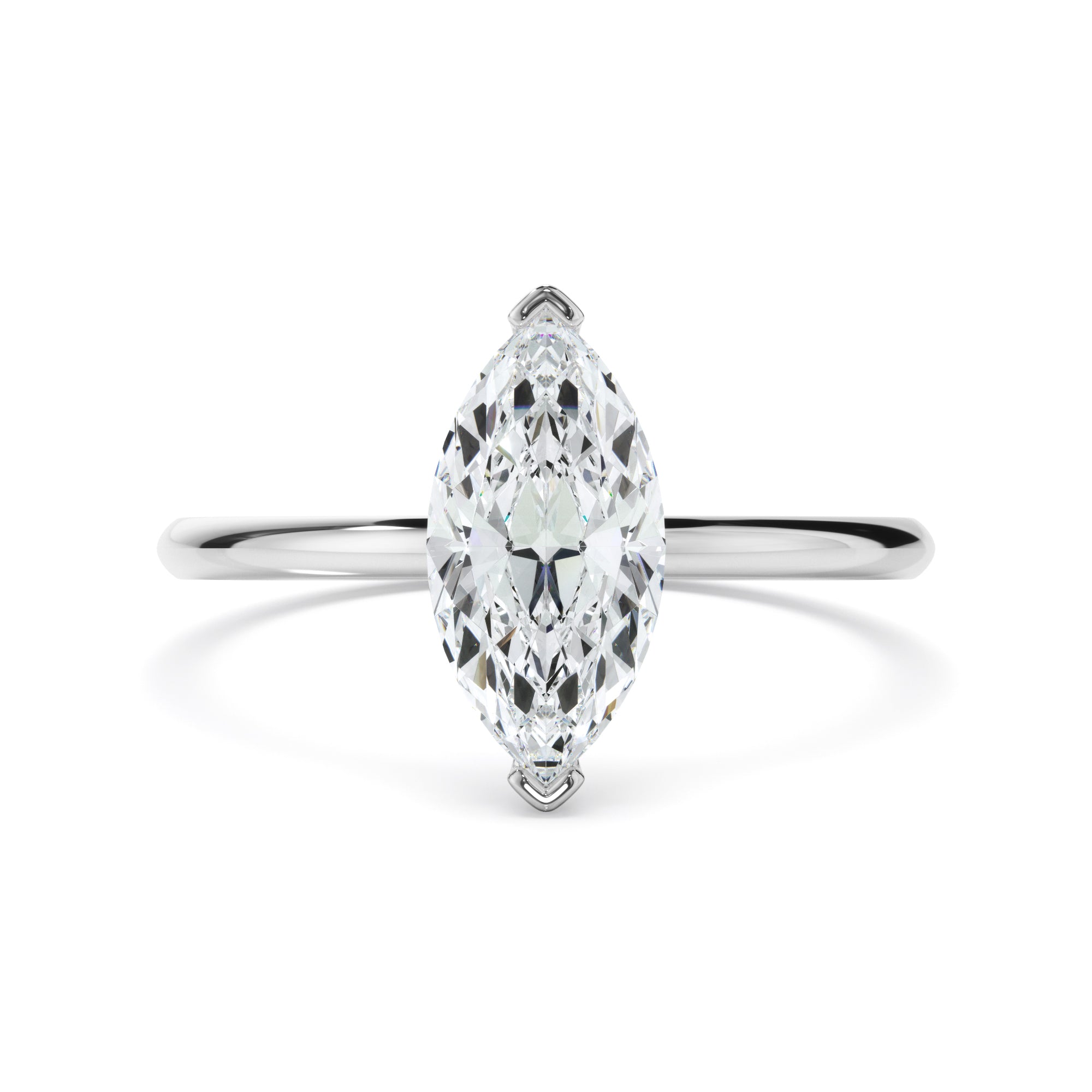 [TEST] Marquise Cut Diamond Solitaire Engagement Ring