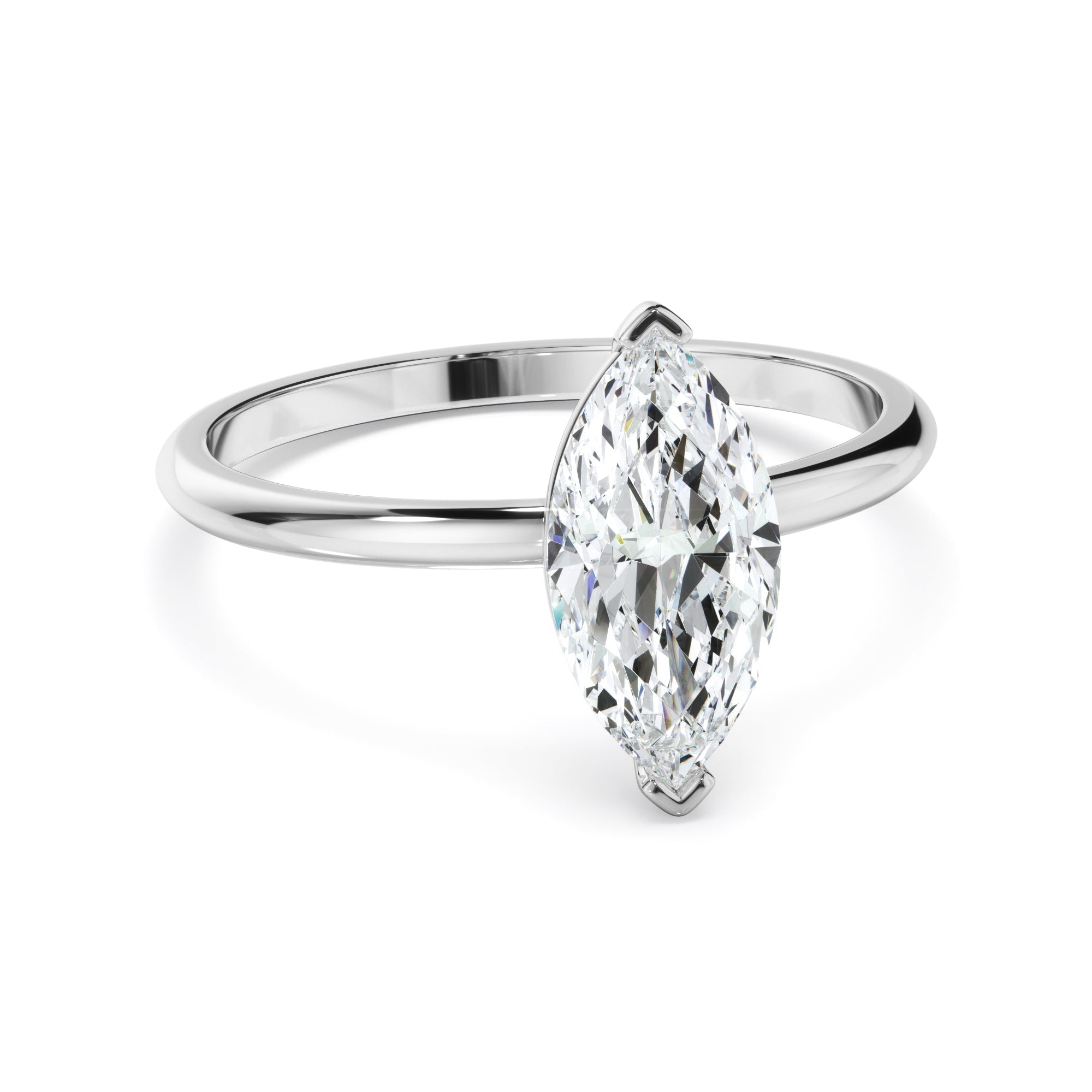 [TEST] Marquise Cut Diamond Solitaire Engagement Ring