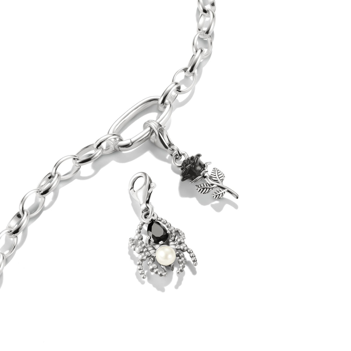 THOMAS SABO Charm Pendant Spider with Pearl