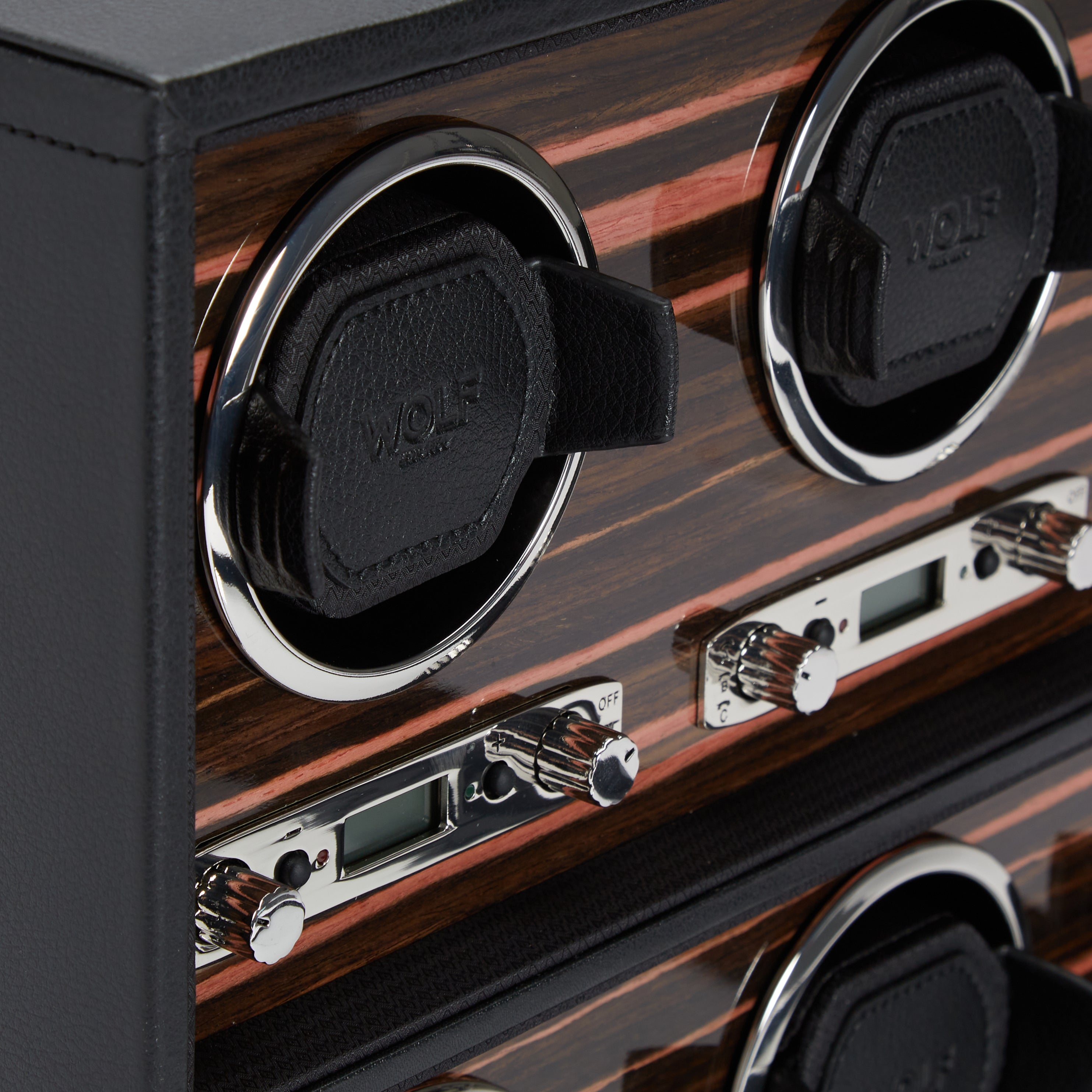 Wolf Roadster 6 Piece Winder Black
