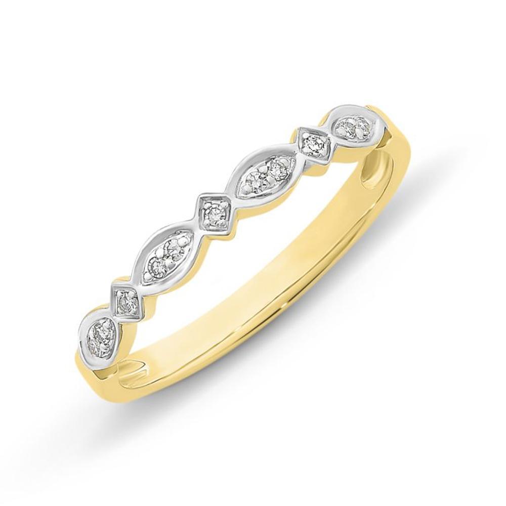 9Ct Gold Diamond Set Ring