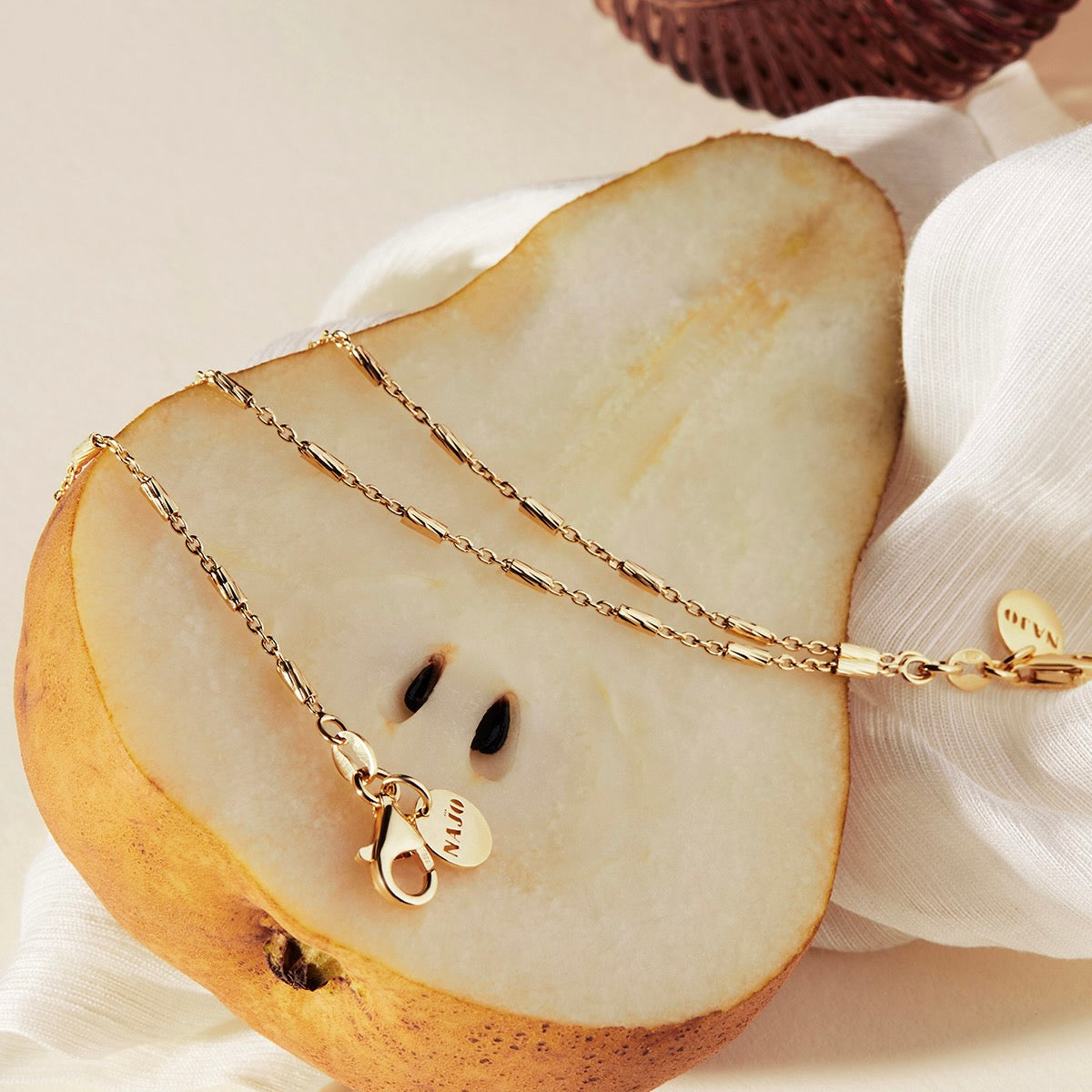 NAJO Equilibrium Yellow Gold  Bracelet (18.5cm+ext)