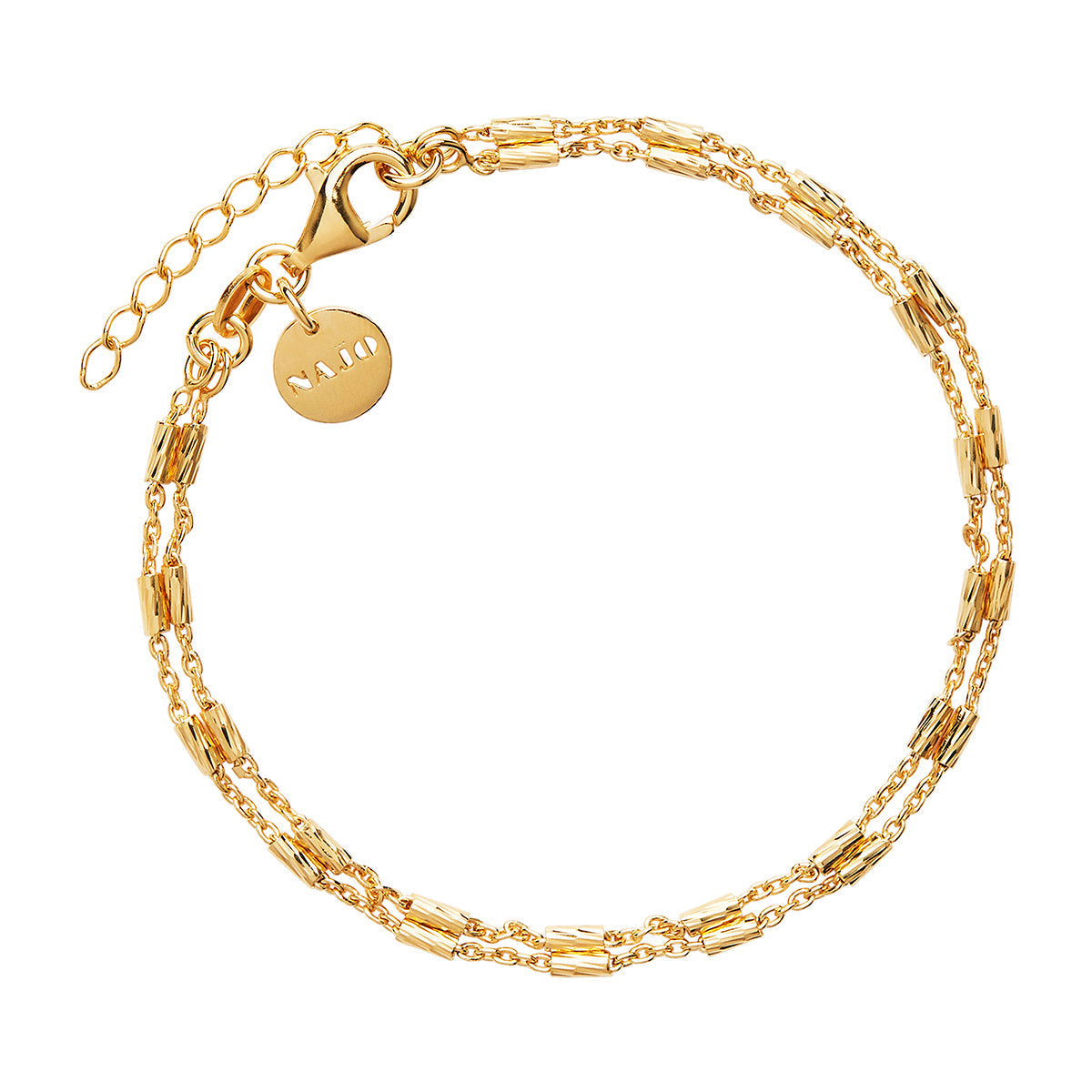 NAJO Equilibrium Yellow Gold  Bracelet (18.5cm+ext)