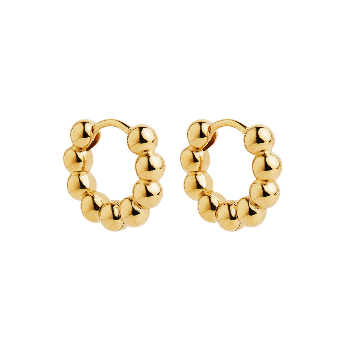 NAJO Constellation Yellow Gold Huggie Earrings