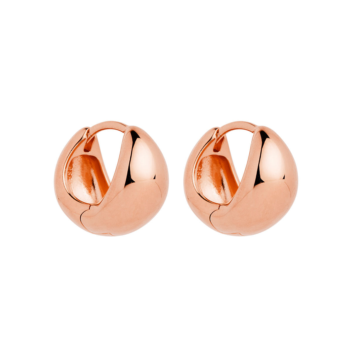 NAJO La Muse Rose Gold Huggie Earrings
