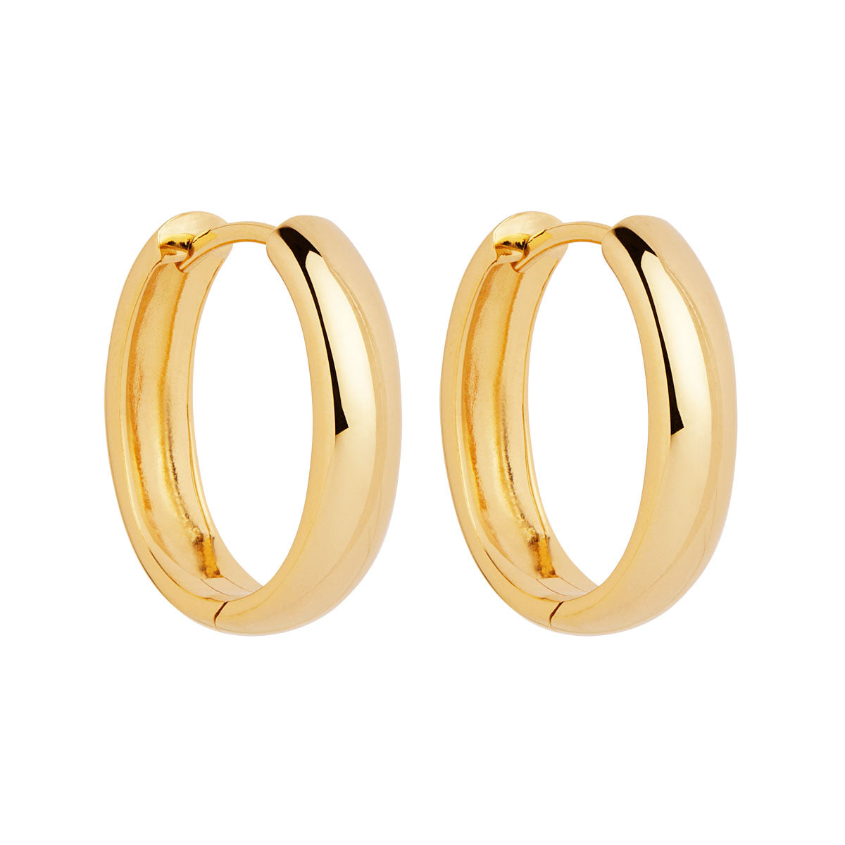 NAJO Lumi?re Yellow Gold Hoop Earrings