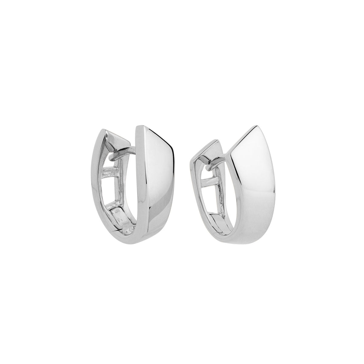 NAJO Versailles Silver Huggie Earrings