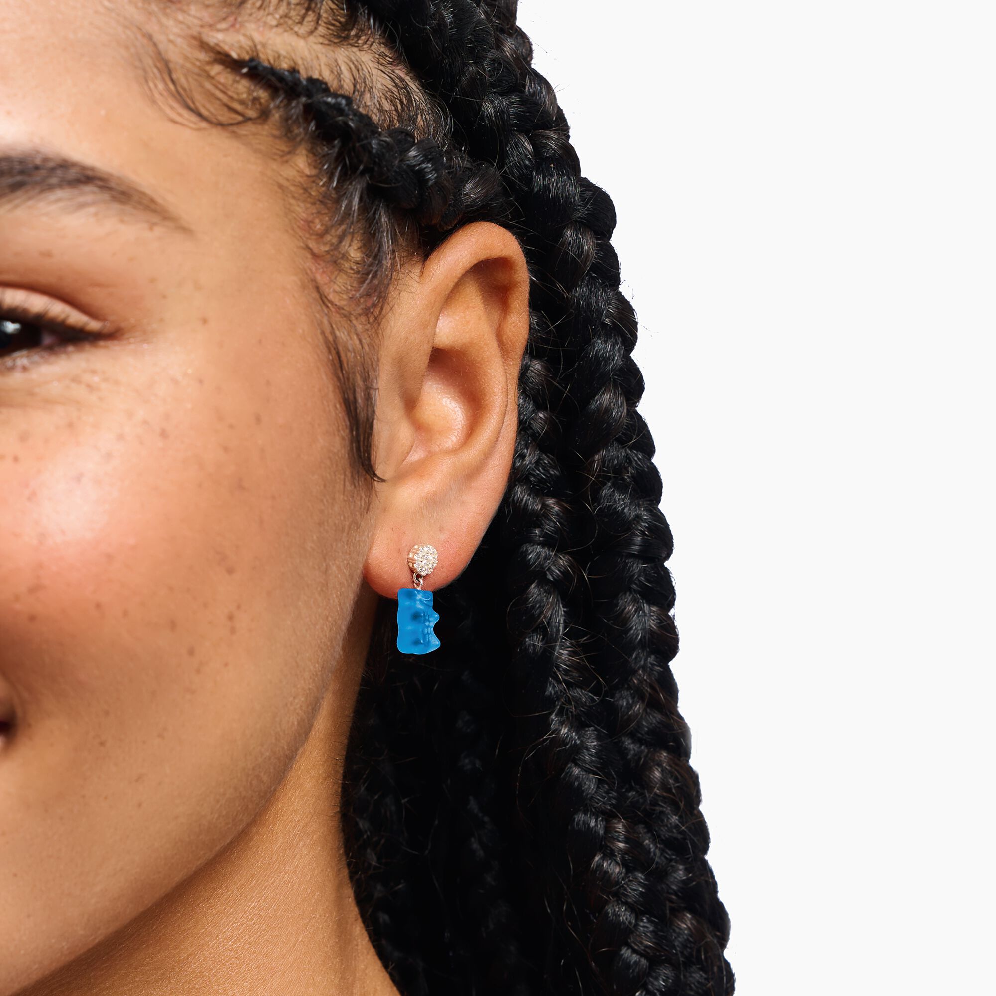 THOMAS SABO Ear Studs with Blue Goldbears