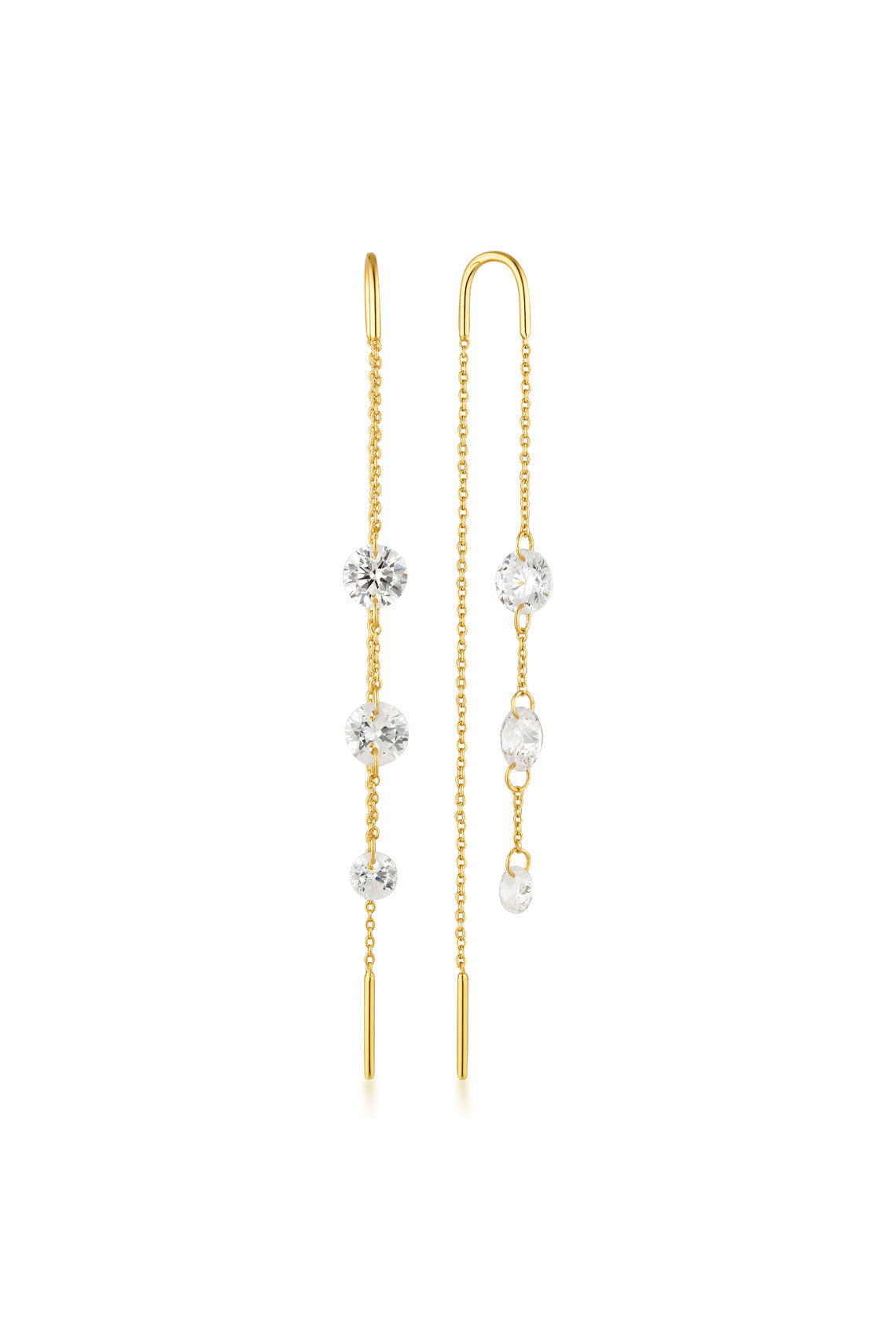 Georgini Mirage Ethereal Threader Earring Gold