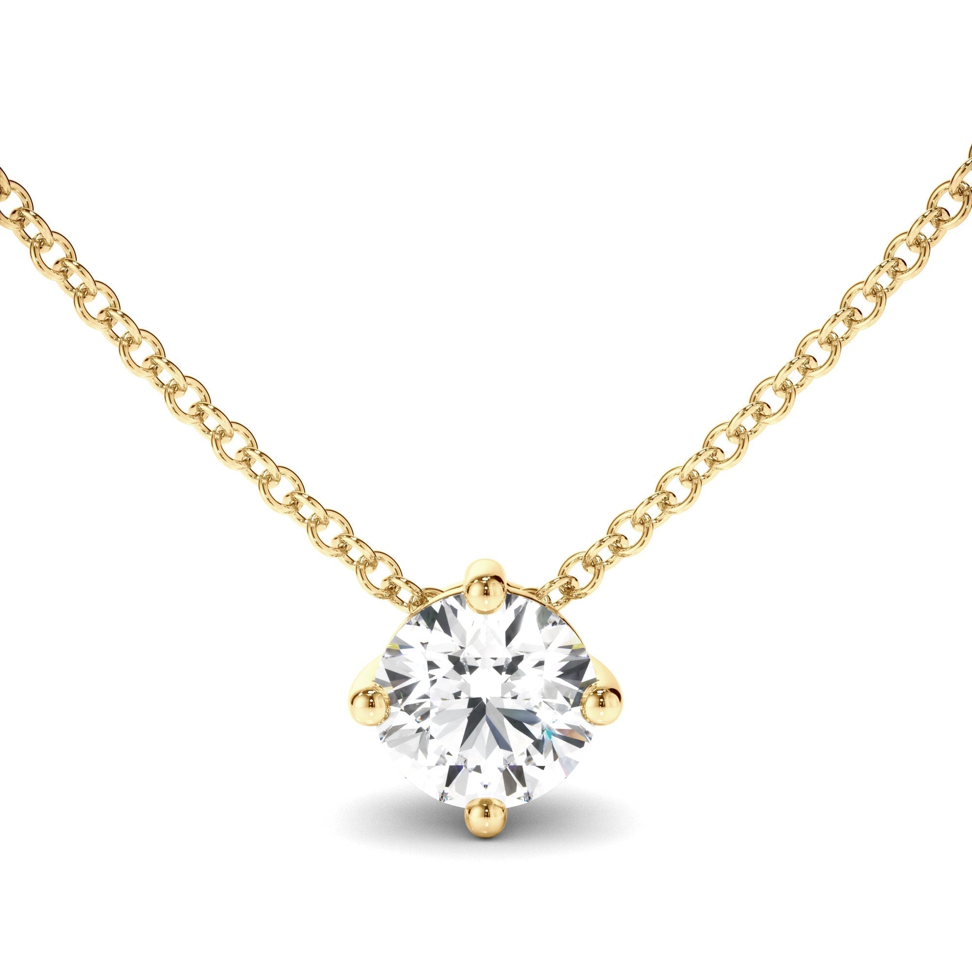 Round Brilliant Cut Diamond Necklet
