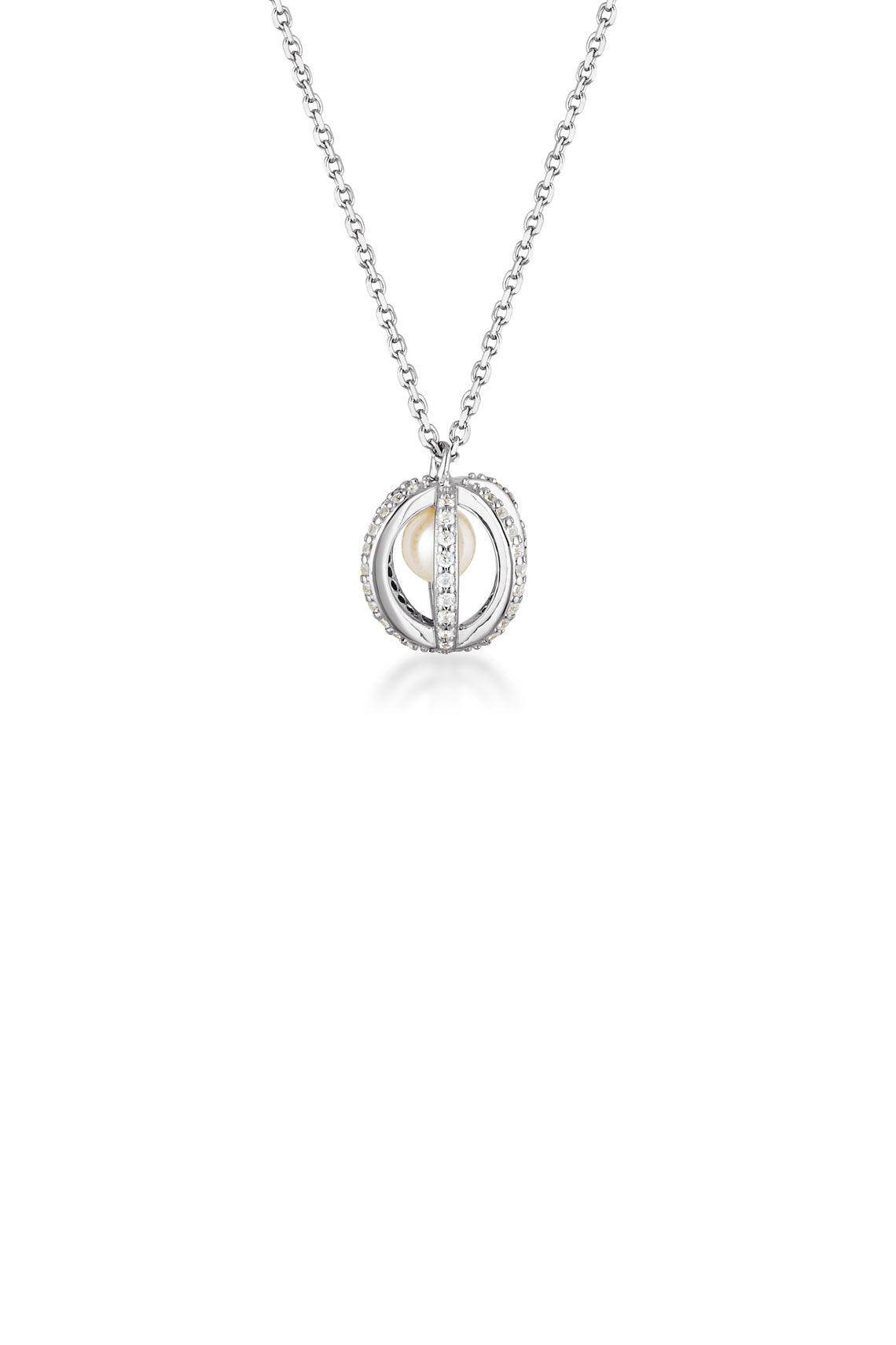 Georgini Majesty Freshwater Pearl Pendant Silver