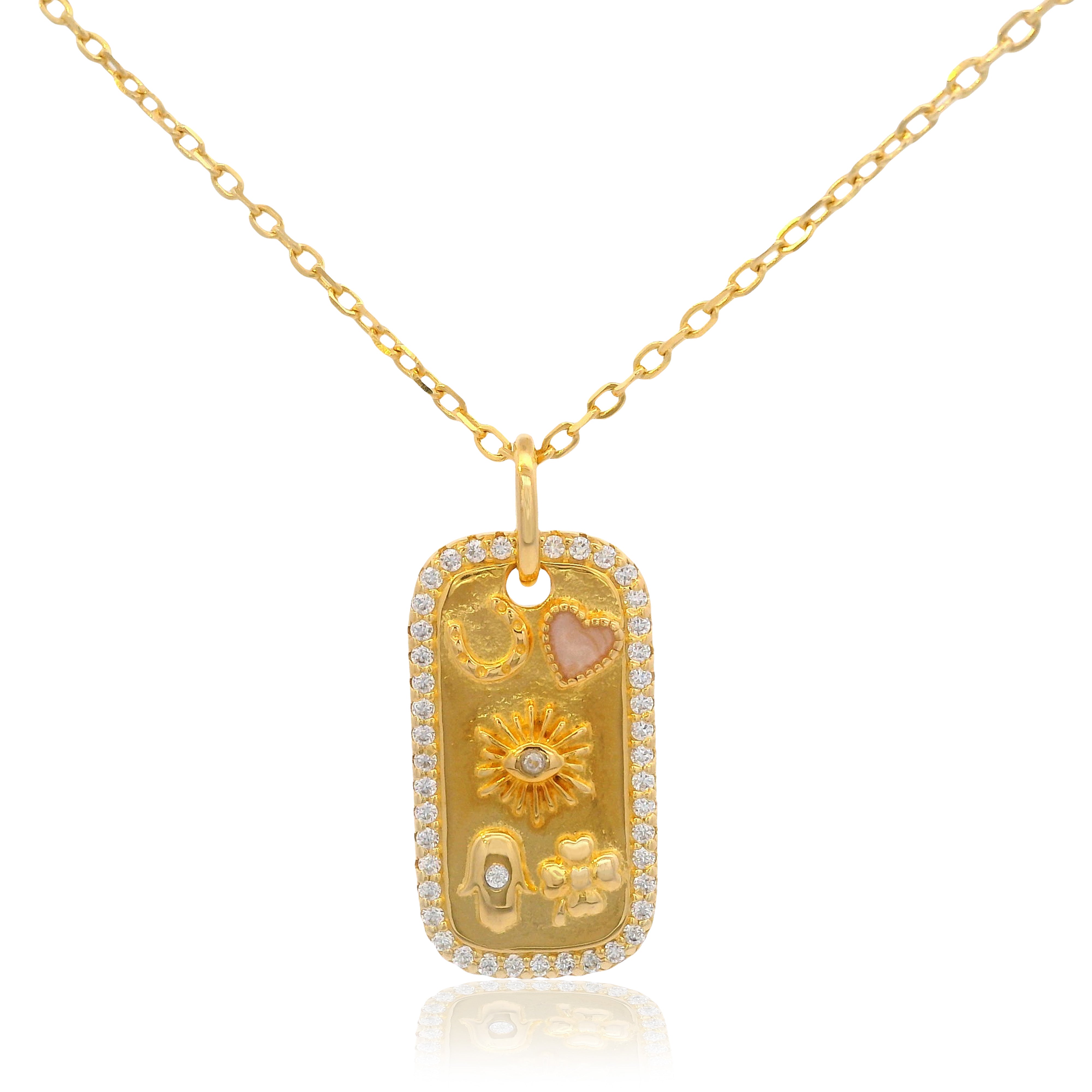 Georgini Forever Hearts Club The Universe Is On My Side Pendant Gold