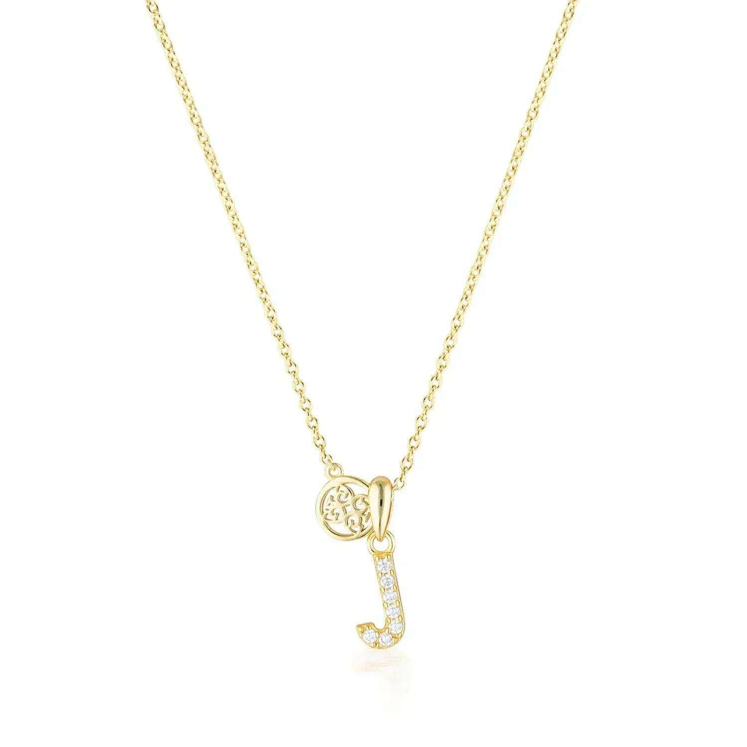 Georgini Luxury Letters J Initial Pendant Gold