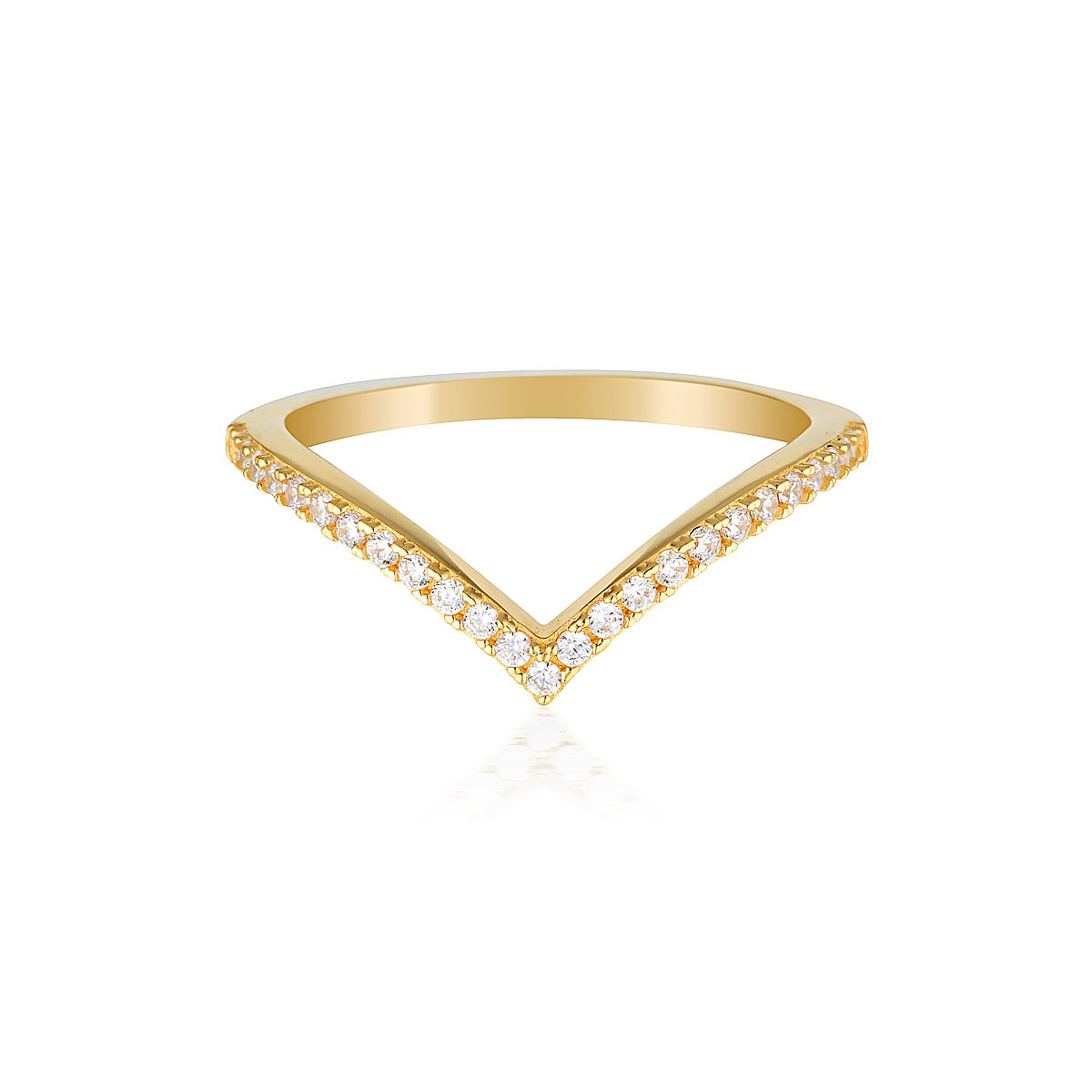 Georgini Rock Star V Ring Gold
