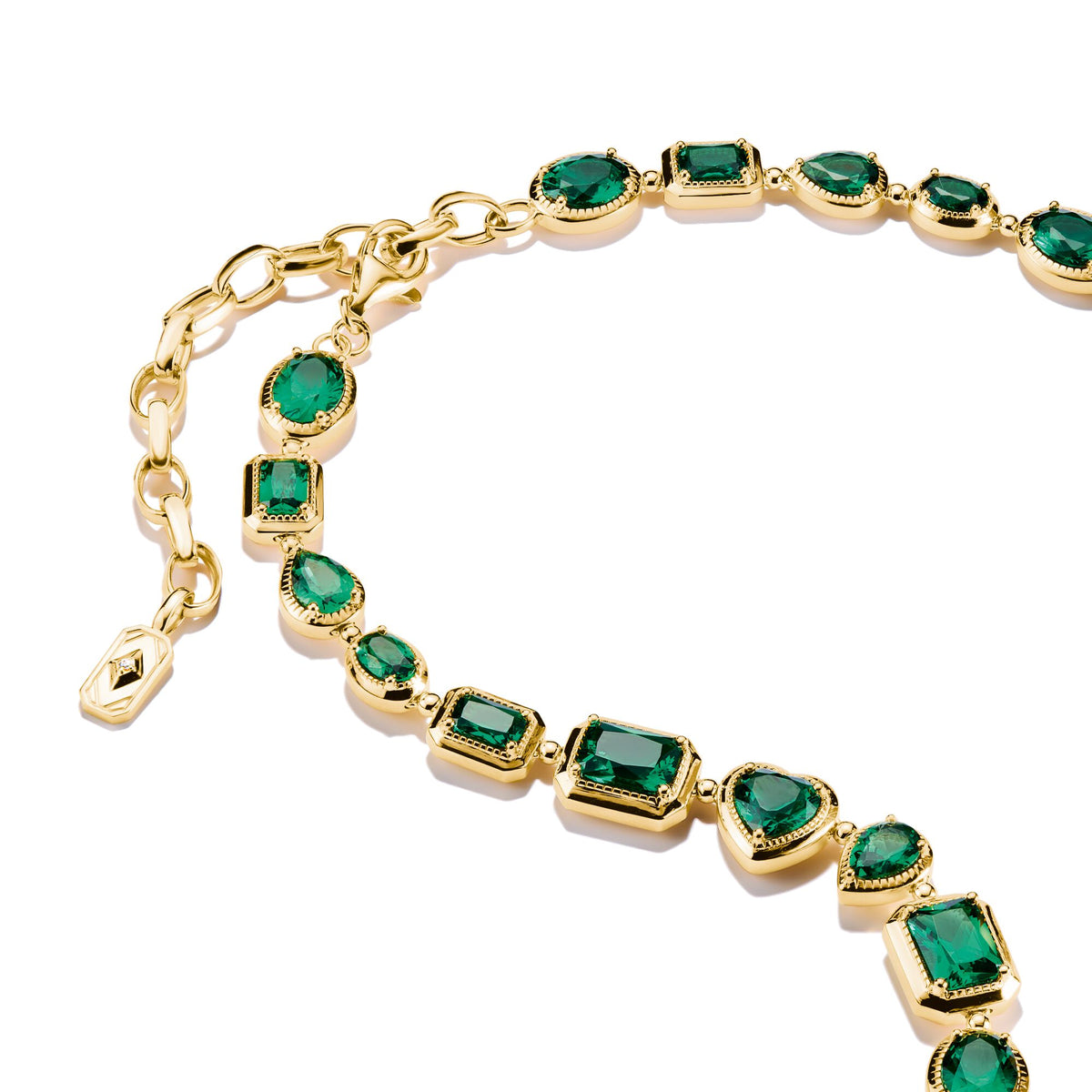 THOMAS SABO Elyndra Necklace with Green Stones