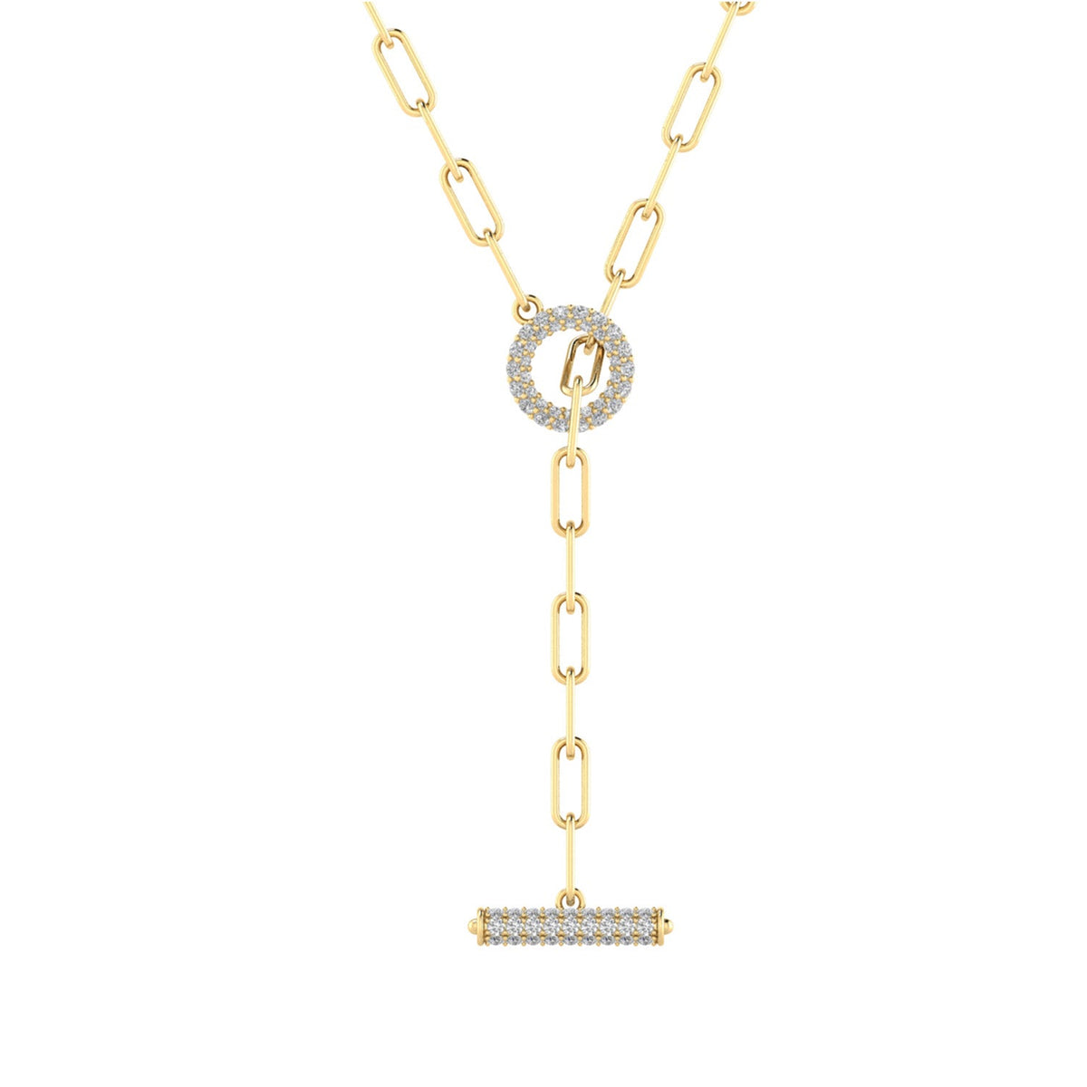 22ct Gold Vermeil 0.90ct Lab Grown Diamond Necklace 45cm