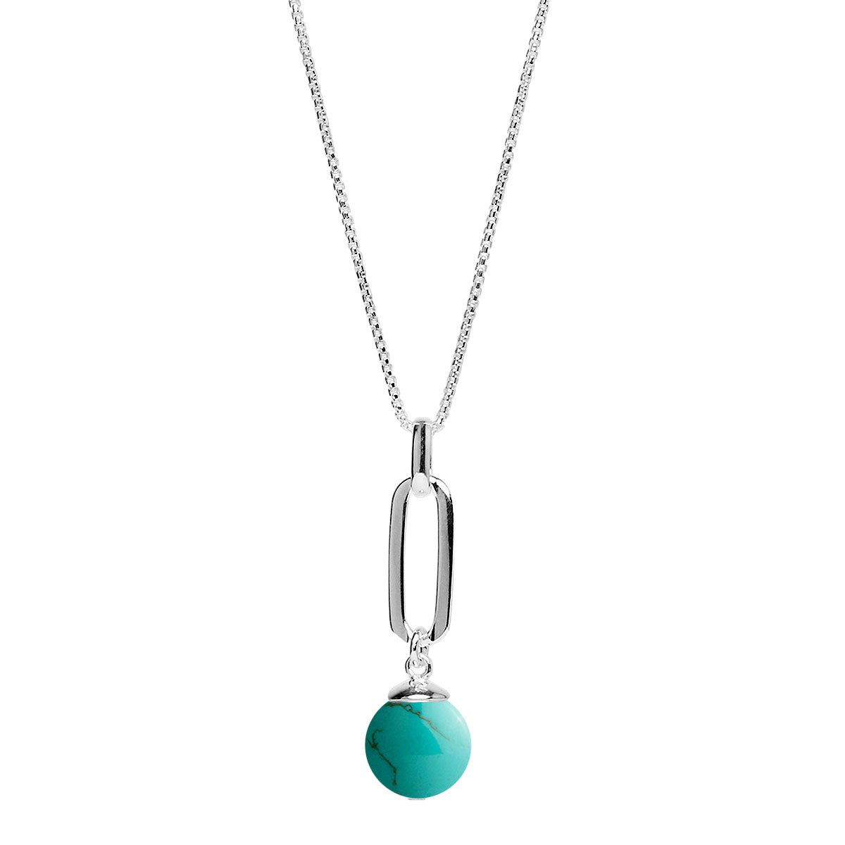 NAJO The Enchantress Silver Turquoise Pendant Necklace