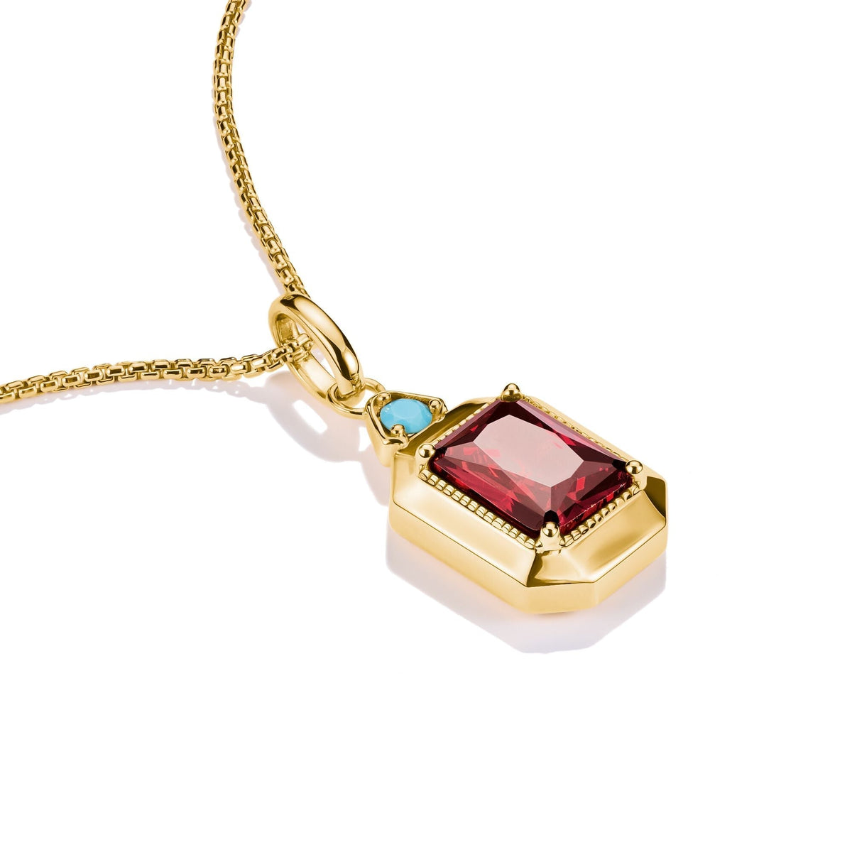 THOMAS SABO Octagon Pendant with Red Zirconia Stone Elyndra