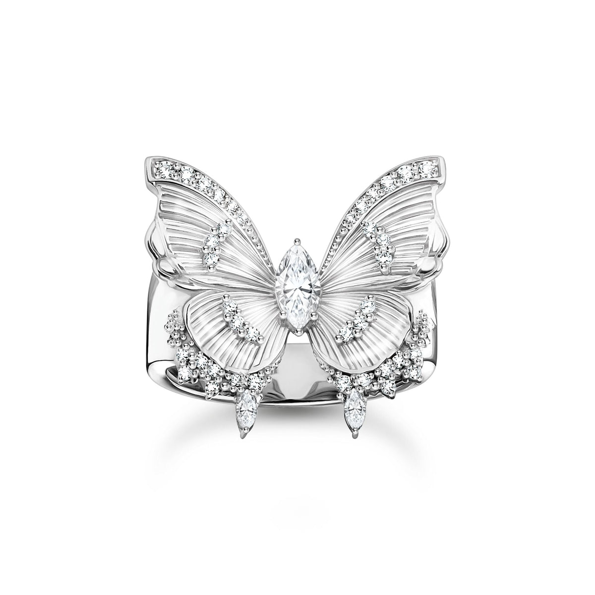 THOMAS SABO Butterfly Paradise Cocktail Ring in Silver