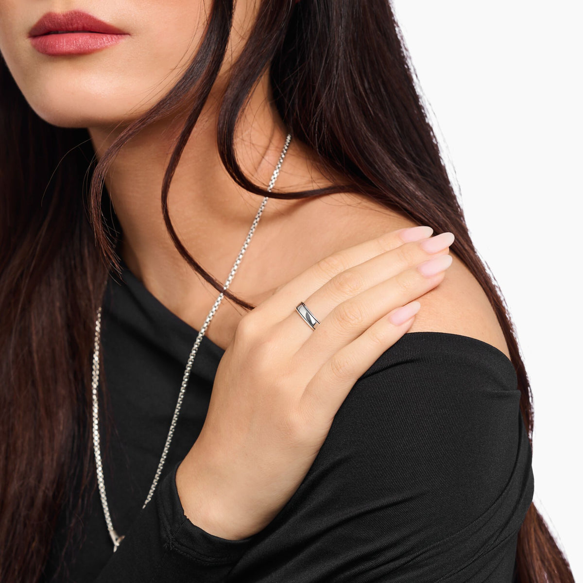 THOMAS SABO Narrow line ring silver