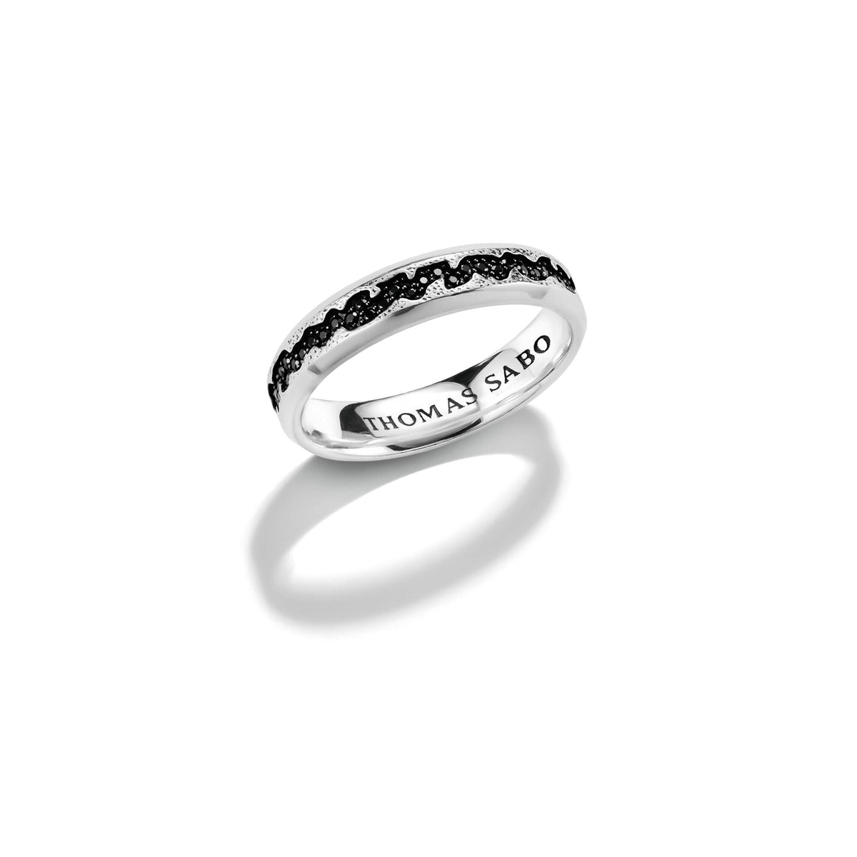 THOMAS SABO Minimal Band Ring Black Zirconia