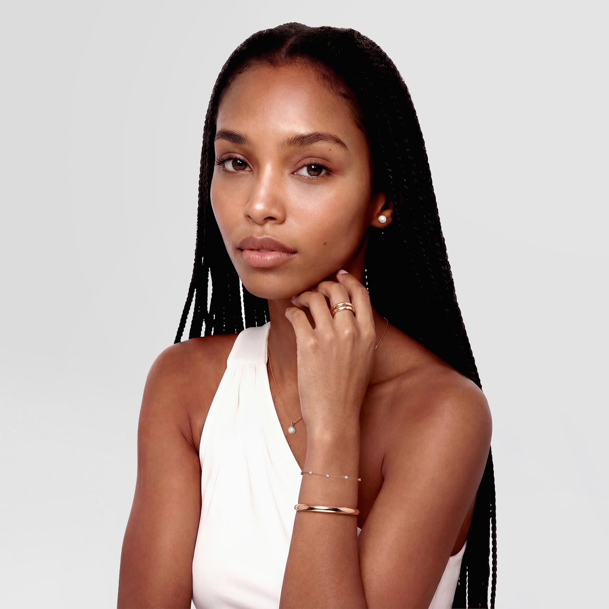 Daniel Wellington Pearl Stud Earring Rose Gold