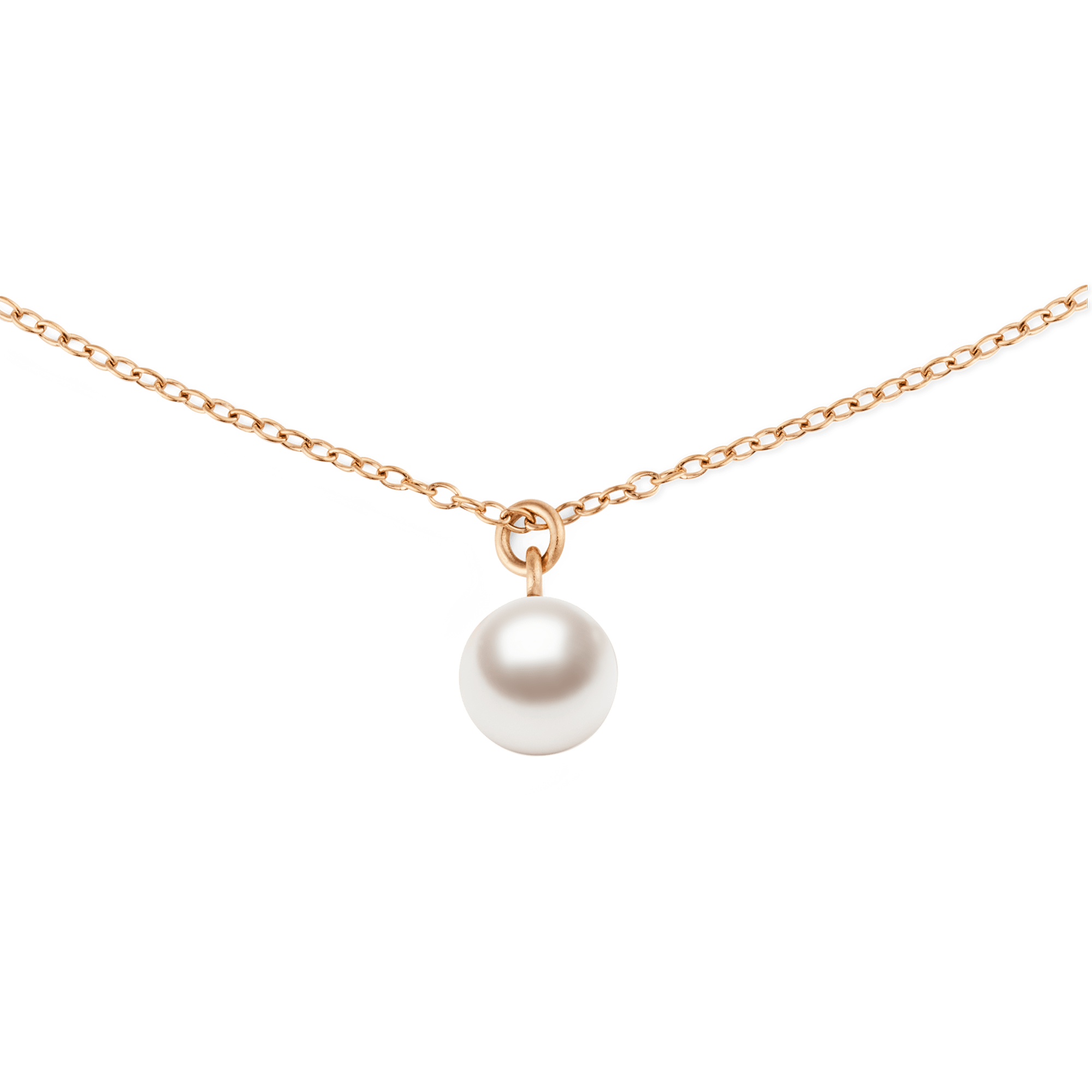 Daniel Wellington Pearl Necklace Rose Gold