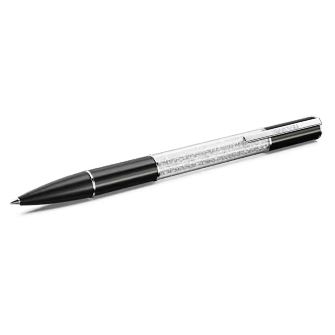 Swarovski Crystalline Lustre ballpoint pen Black, Rhodium plated