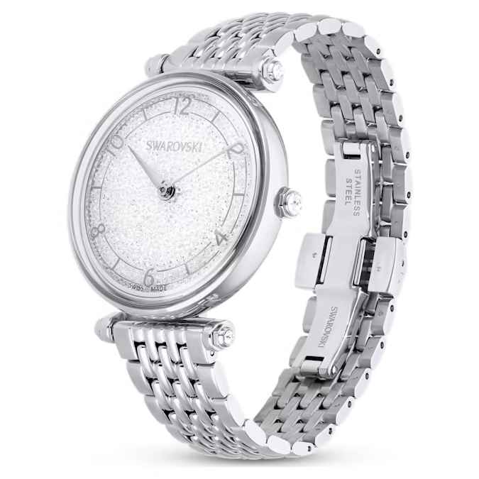 Swarovski Crystalline Wonder watch Swiss Made, Metal bracelet, Silver Tone, Stainless steel