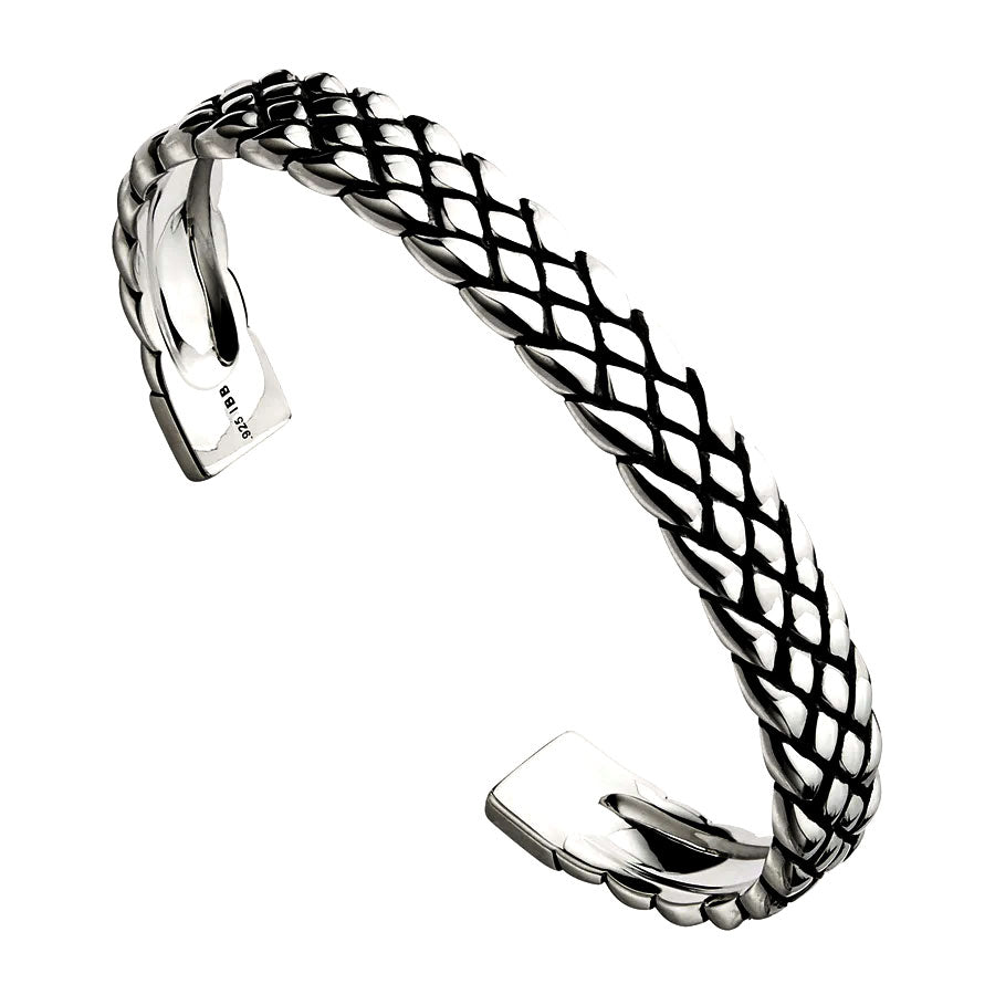 NAJO Ophidian Mens Oxidised Cuff (65mm)