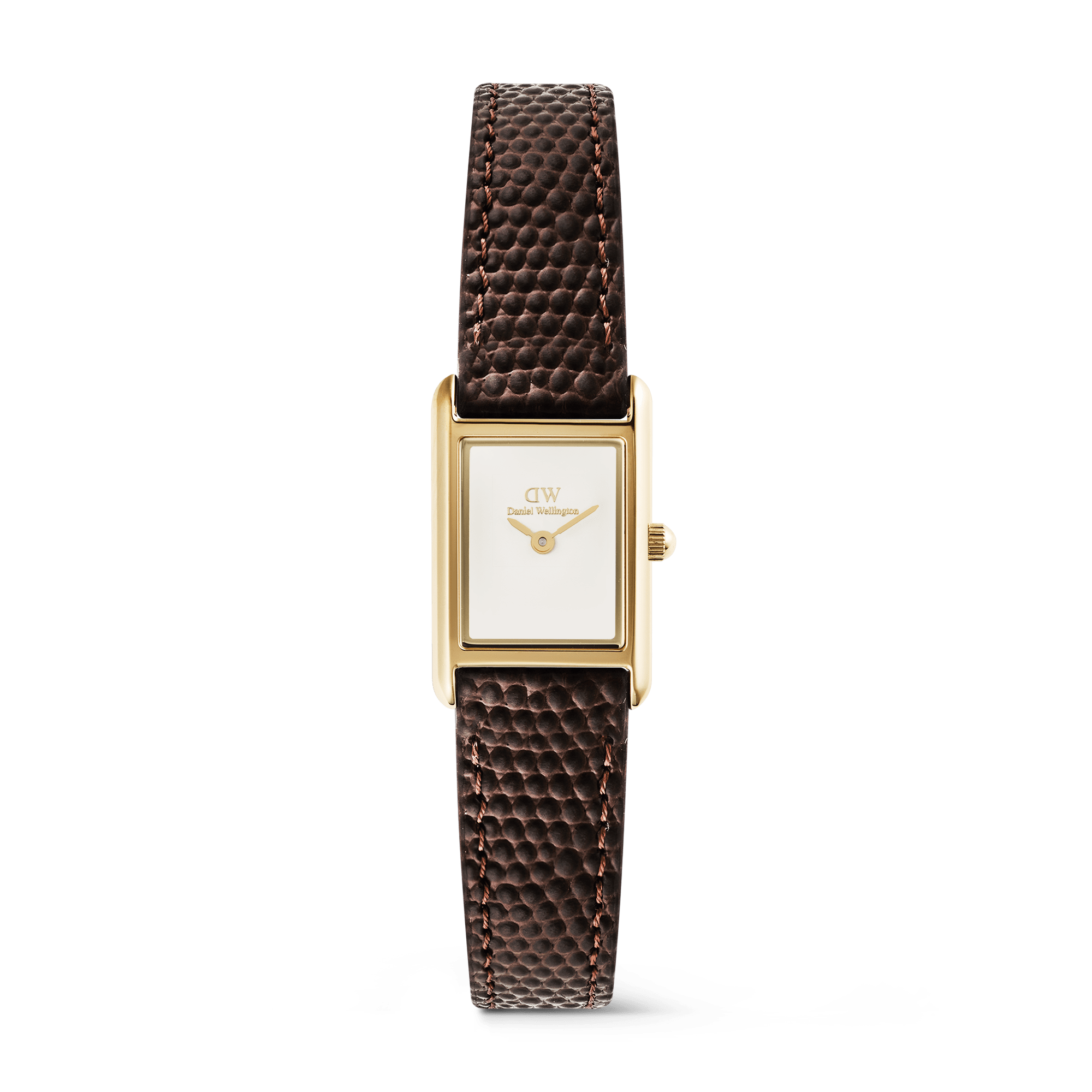 Daniel Wellington Bound Mini Dark Brown Lizard Gold