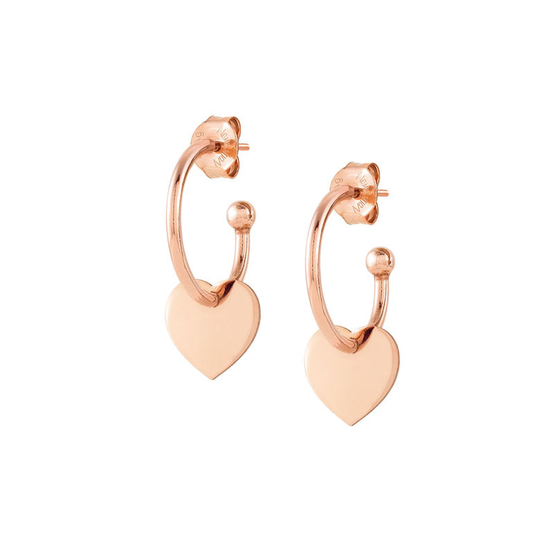 Nomination Melodie Earrings 147703/022 With Rose Gold Heart