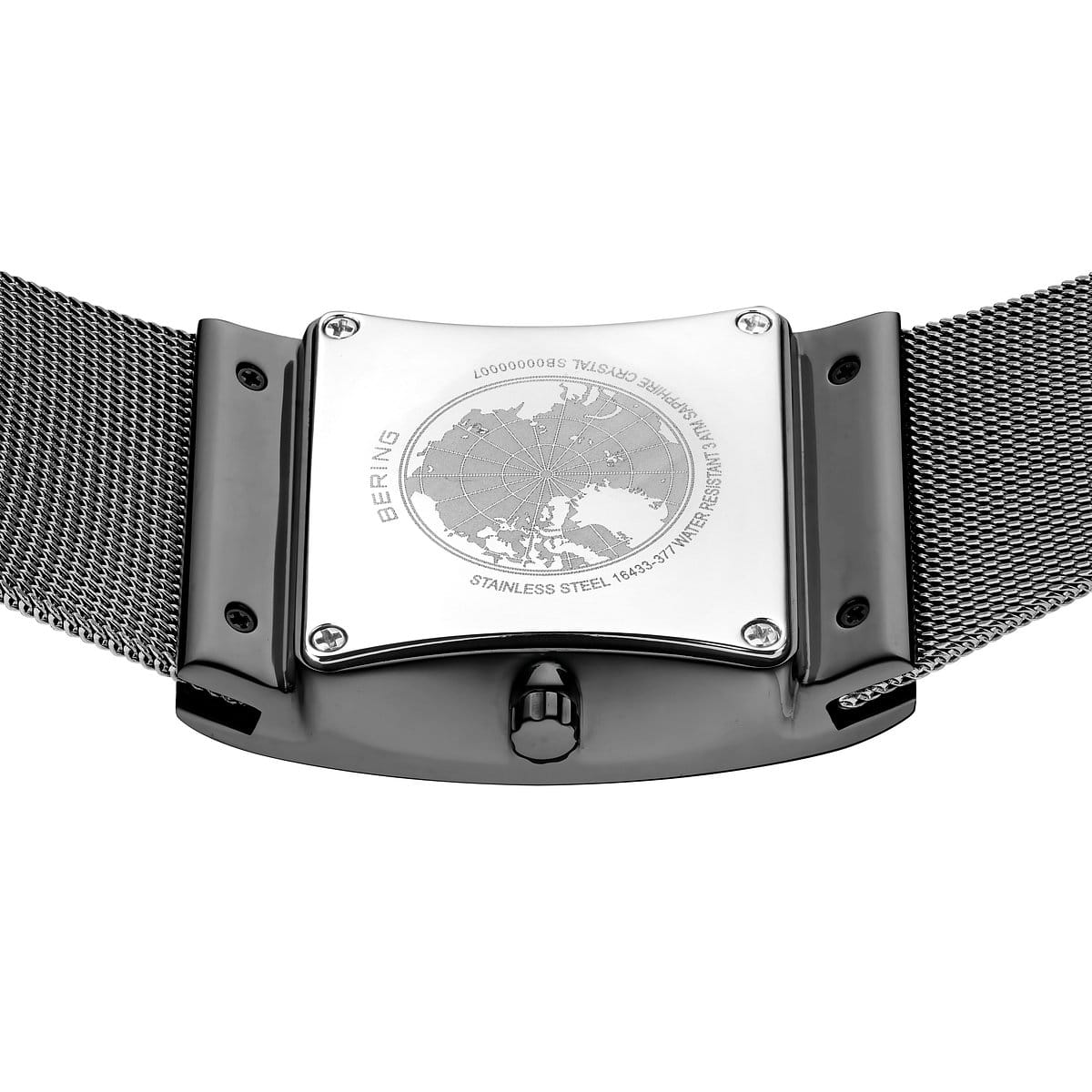Bering Slim Solar Rectangular Grey Watch