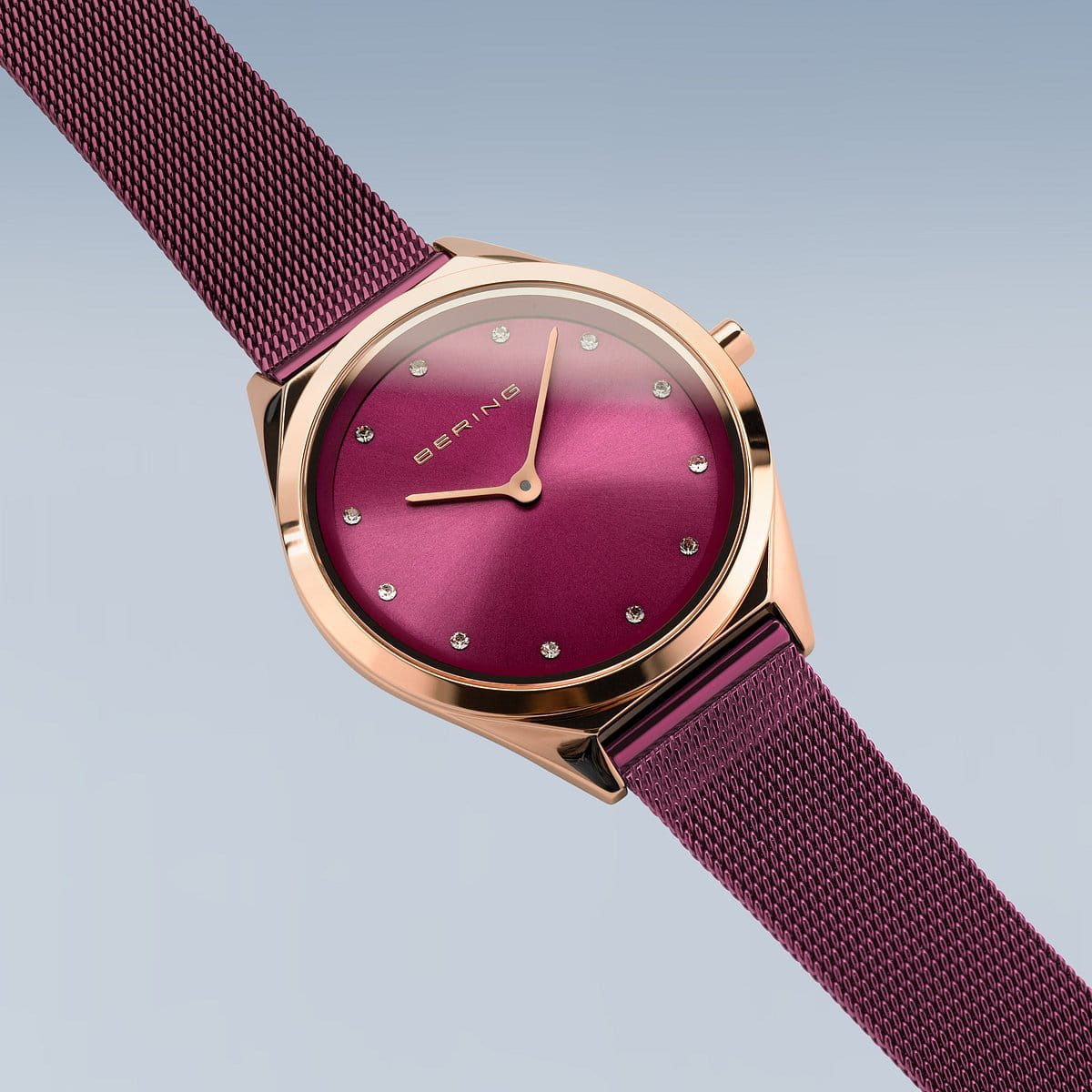 Bering Ladies Ultra Slim Purple Watch