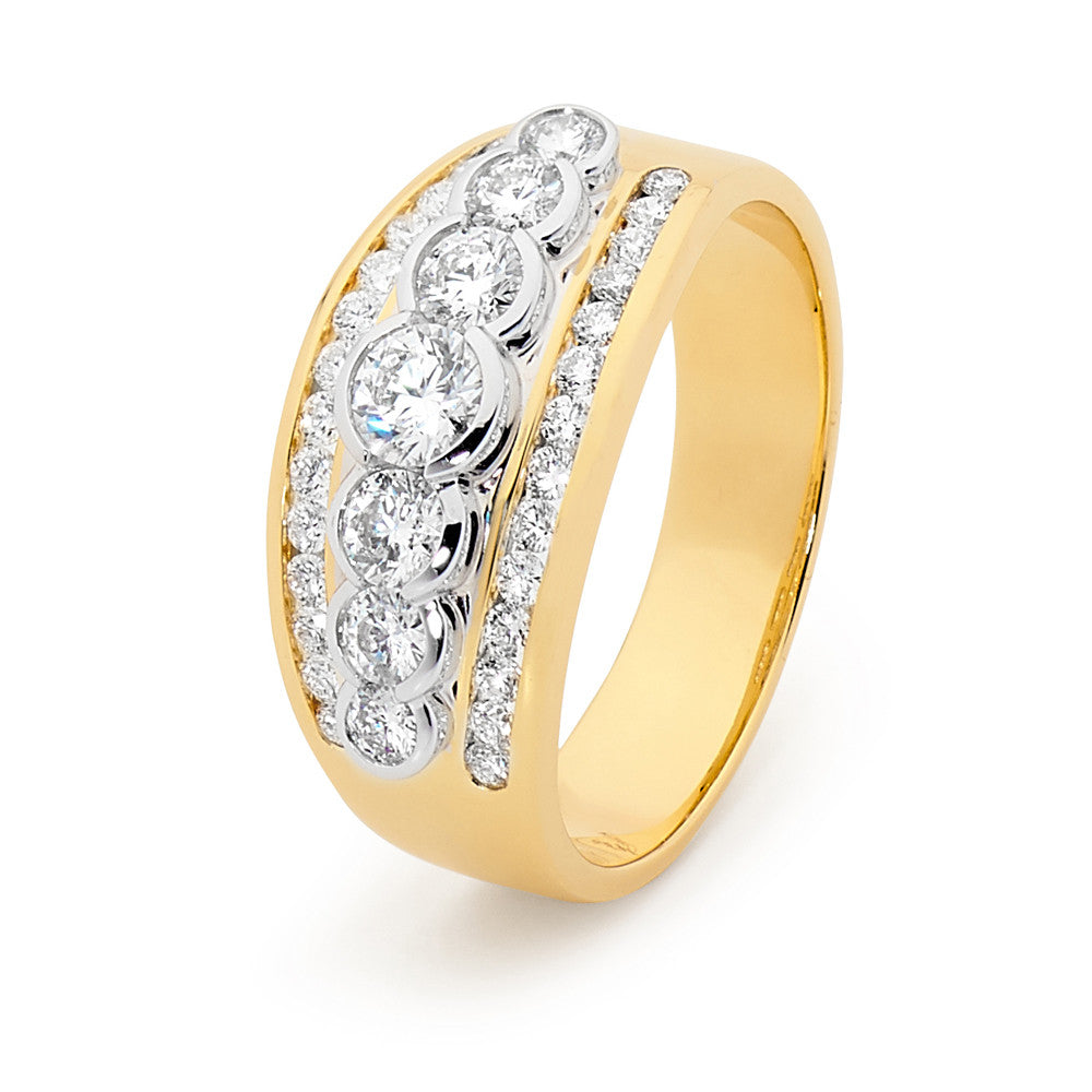 18ct Yellow Gold 'Victoria' Diamond Ring