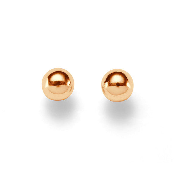 9ct Rose Gold Ball Studs